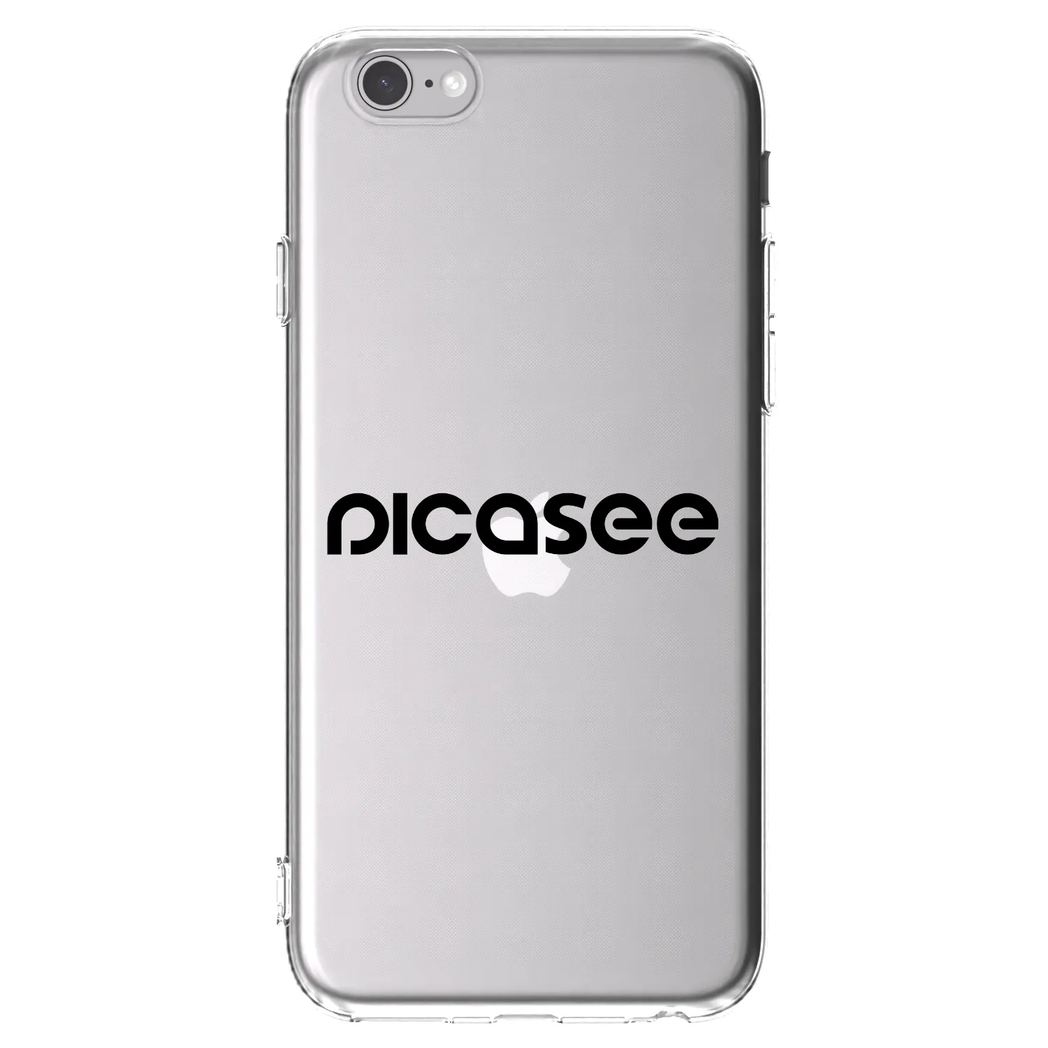 Picasee átlátszó szilikon tok az alábbi mobiltelefonokra Apple iPhone 6/6S - Picasee - new logo - black