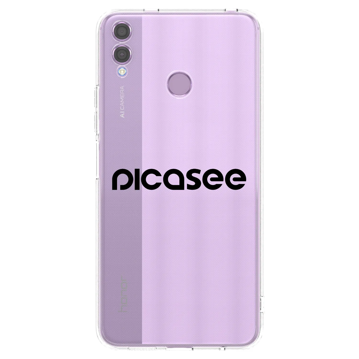 Picasee átlátszó szilikon tok az alábbi mobiltelefonokra Honor 8X - Picasee - new logo - black