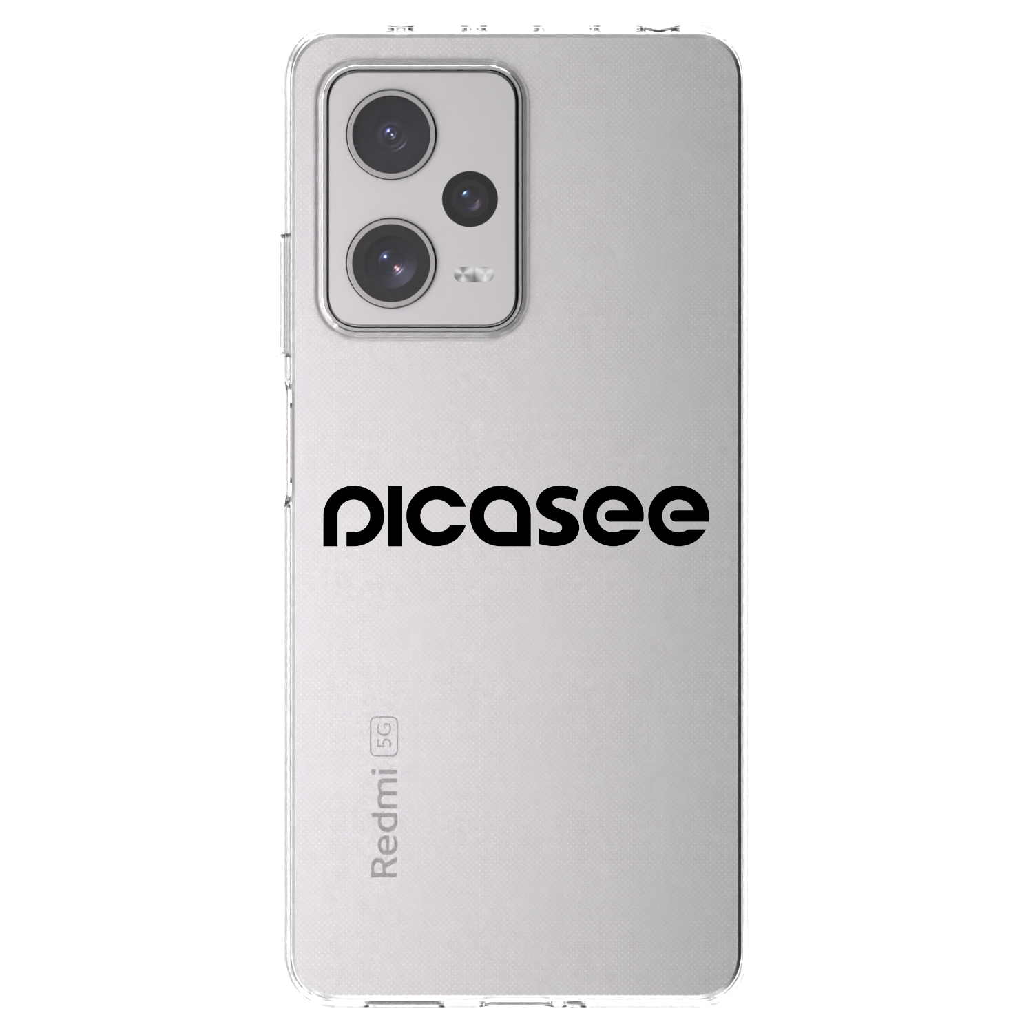 Picasee átlátszó szilikon tok az alábbi mobiltelefonokra Xiaomi Redmi Note 12 Pro+ 5G - Picasee - new logo - black