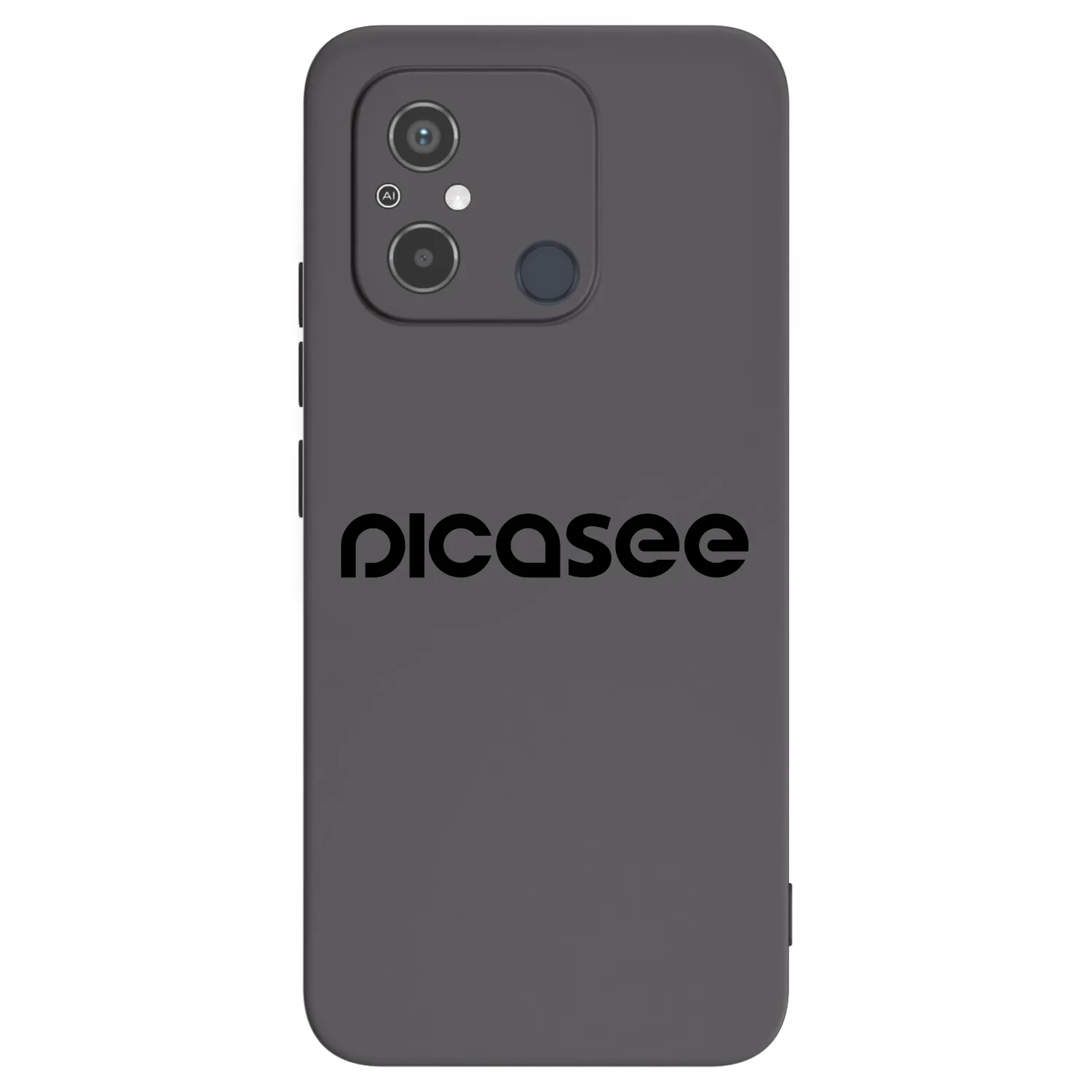 Picasee fekete szilikon tok az alábbi mobiltelefonokra Xiaomi Redmi 12C - Picasee - new logo - black
