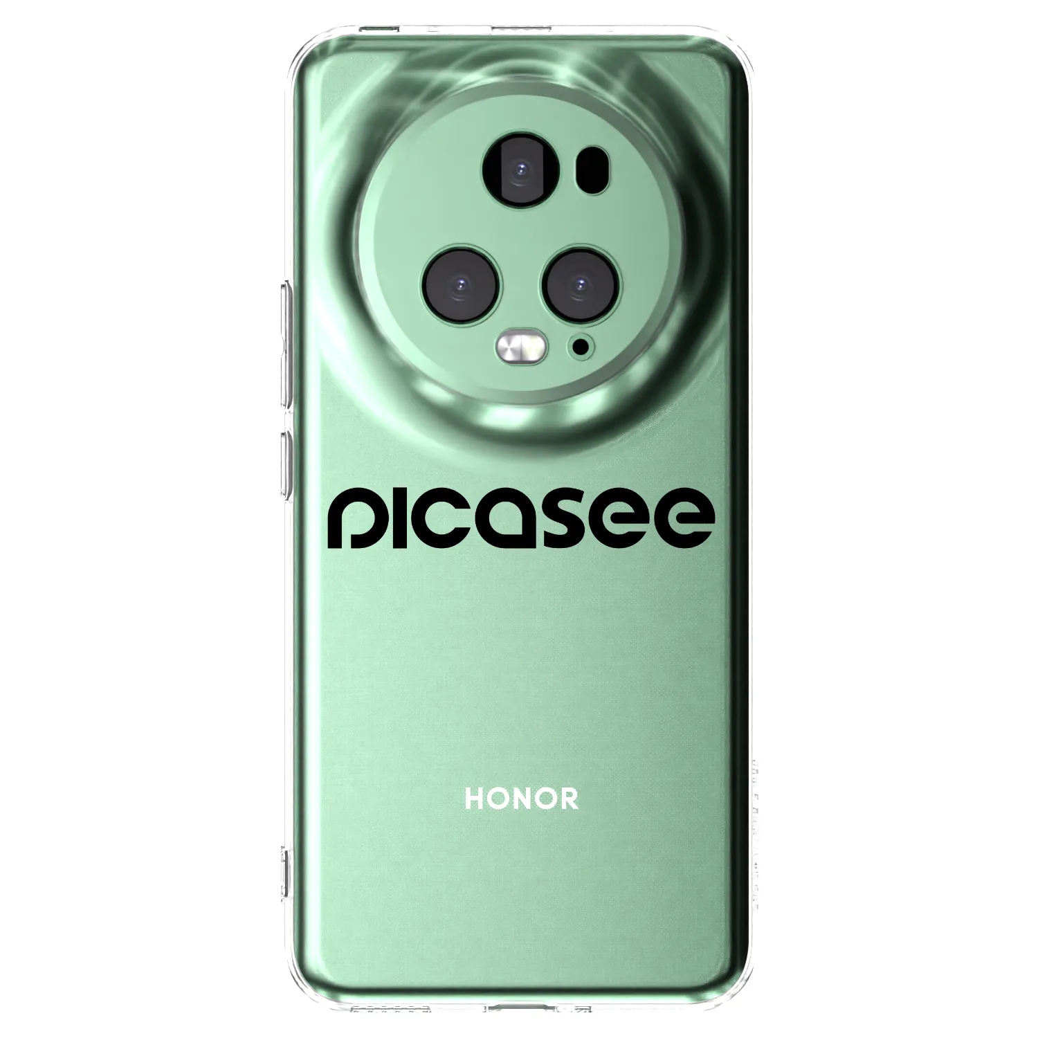 Picasee átlátszó szilikon tok az alábbi mobiltelefonokra Honor Magic5 Pro - Picasee - new logo - black