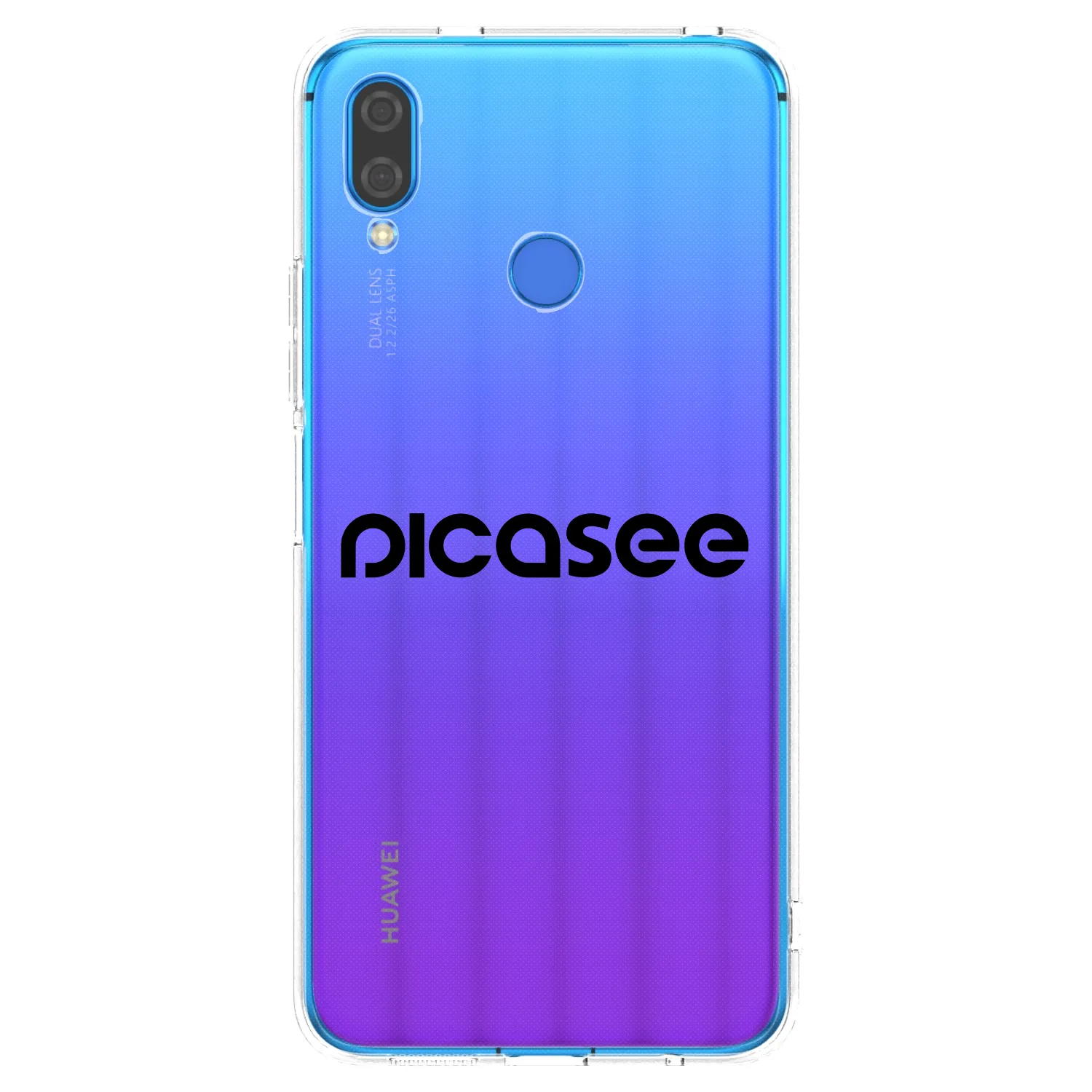 Picasee átlátszó szilikon tok az alábbi mobiltelefonokra Huawei Nova 3i - Picasee - new logo - black