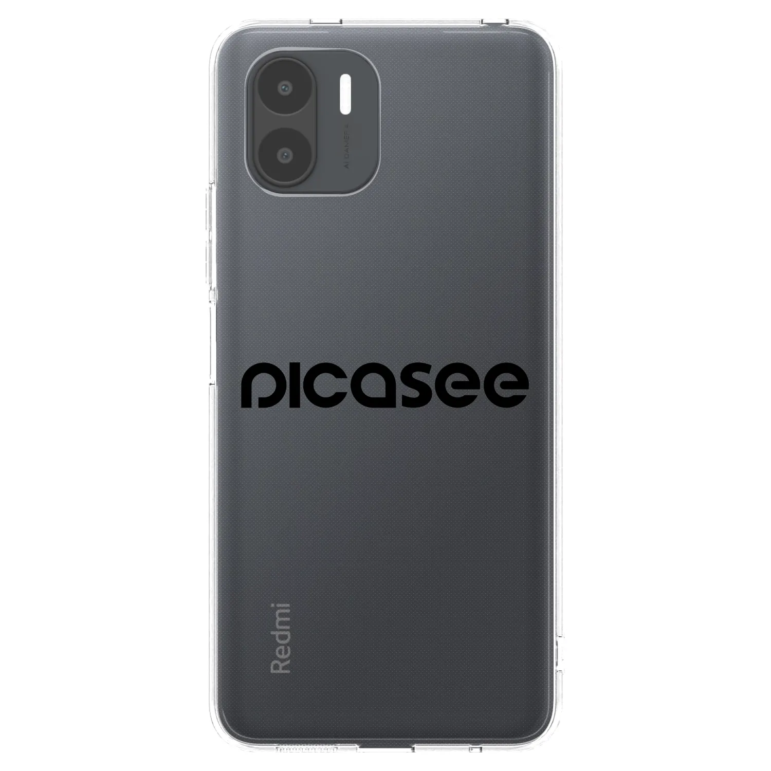 Picasee átlátszó szilikon tok az alábbi mobiltelefonokra Xiaomi Redmi A2 - Picasee - new logo - black