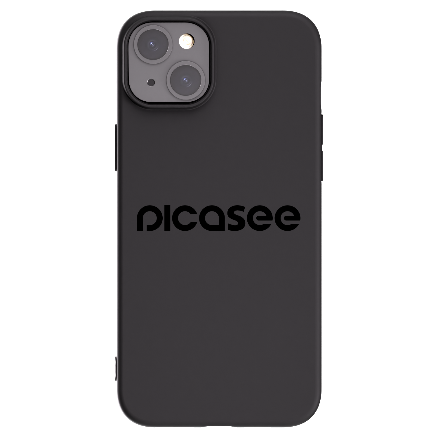 Picasee fekete szilikon tok az alábbi mobiltelefonokra Apple iPhone 15 Plus - Picasee - new logo - black