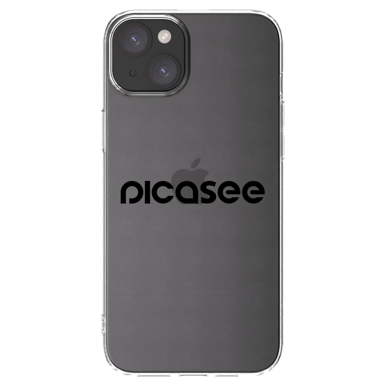 Picasee átlátszó szilikon tok az alábbi mobiltelefonokra Apple iPhone 15 Plus - Picasee - new logo - black