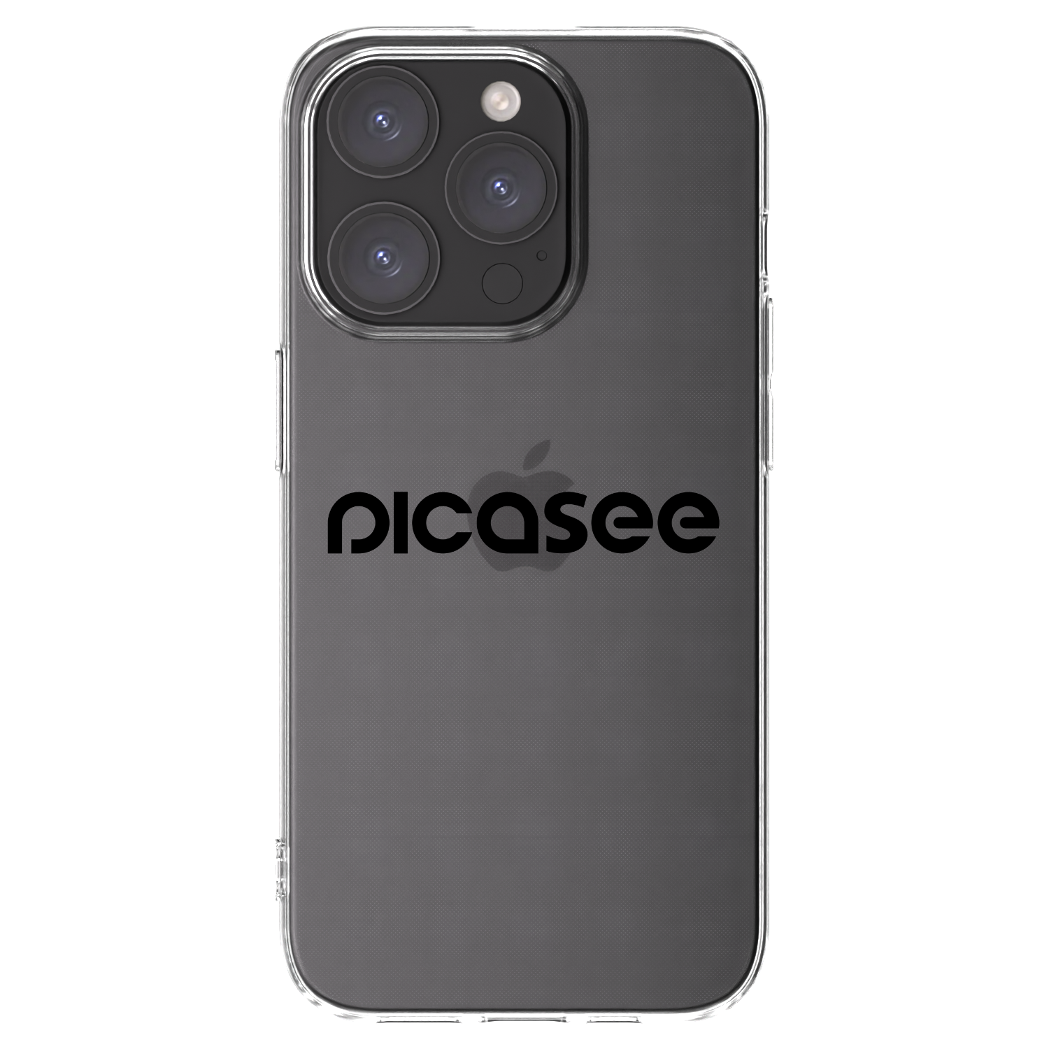 Picasee átlátszó szilikon tok az alábbi mobiltelefonokra Apple iPhone 15 Pro - Picasee - new logo - black