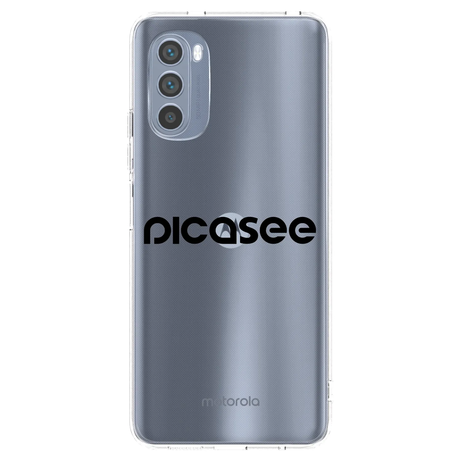Picasee átlátszó szilikon tok az alábbi mobiltelefonokra Motorola Moto G62 - Picasee - new logo - black