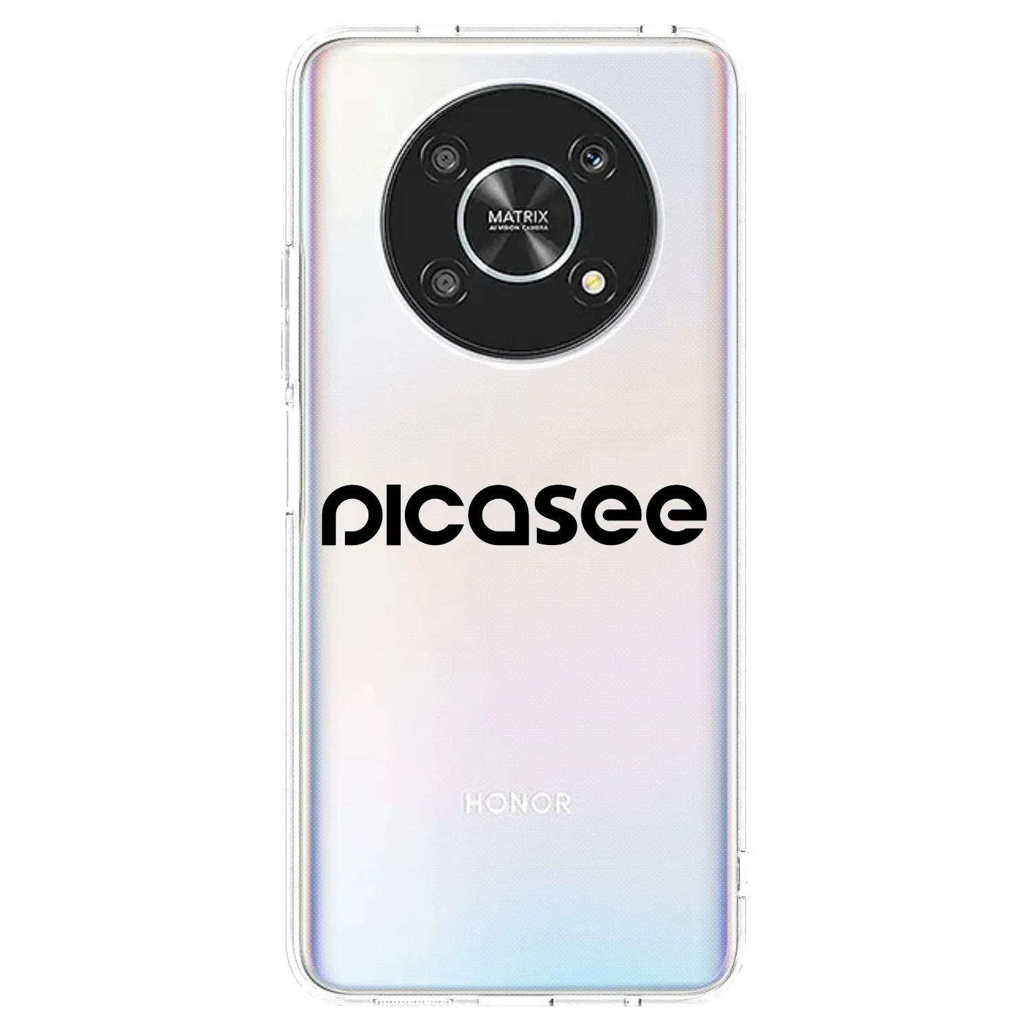 Picasee átlátszó szilikon tok az alábbi mobiltelefonokra Honor Magic4 Lite 5G - Picasee - new logo - black