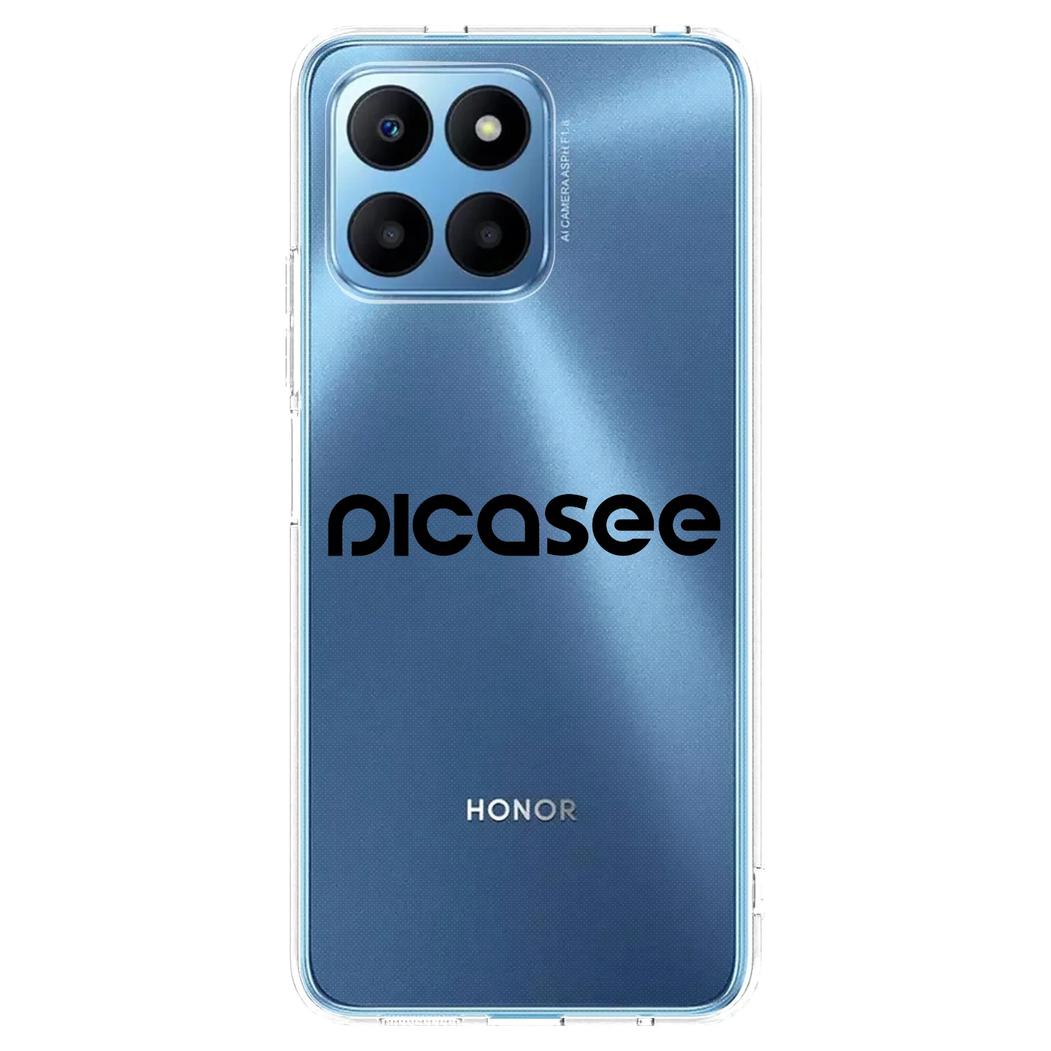 Picasee átlátszó szilikon tok az alábbi mobiltelefonokra Honor 70 Lite - Picasee - new logo - black