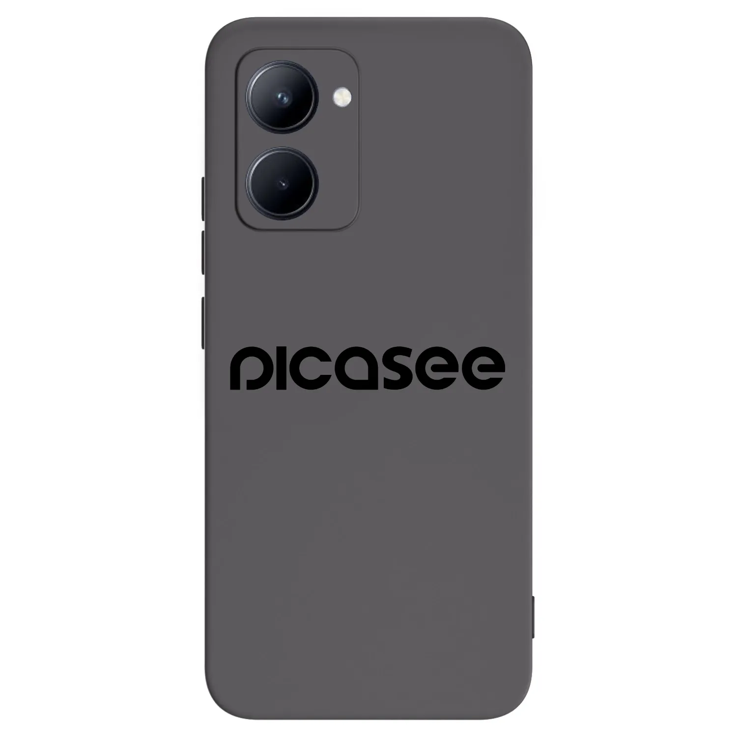 Picasee fekete szilikon tok az alábbi mobiltelefonokra Realme C33 (2023) - Picasee - new logo - black