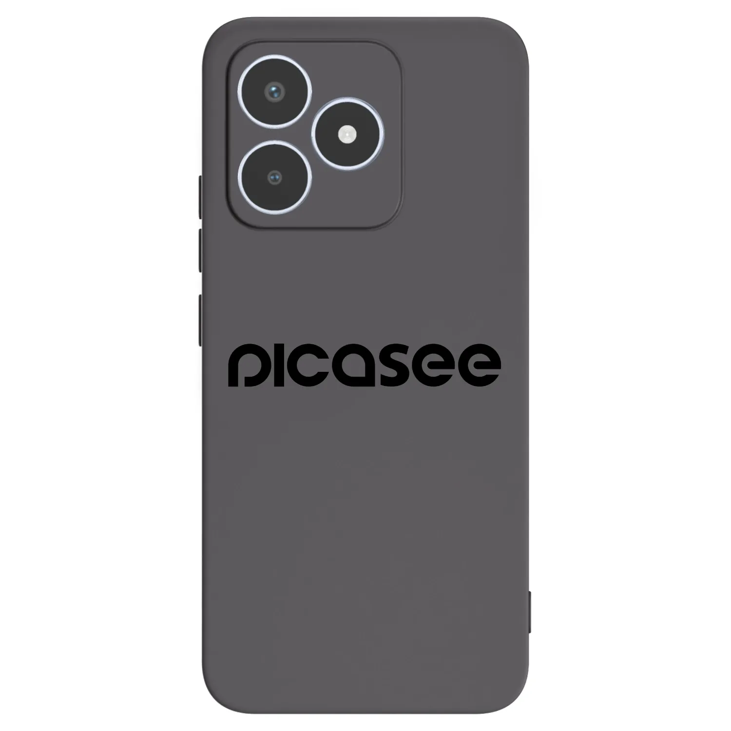 Picasee fekete szilikon tok az alábbi mobiltelefonokra Realme C53 - Picasee - new logo - black