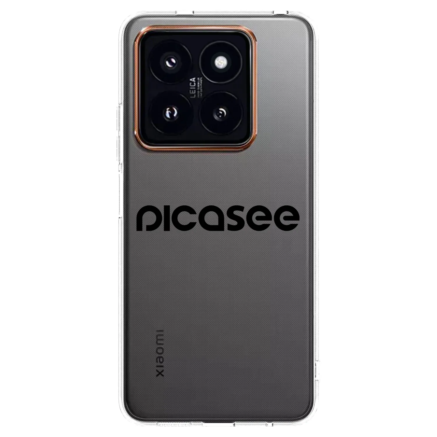 Picasee átlátszó szilikon tok az alábbi mobiltelefonokra Xiaomi 14 Pro - Picasee - new logo - black