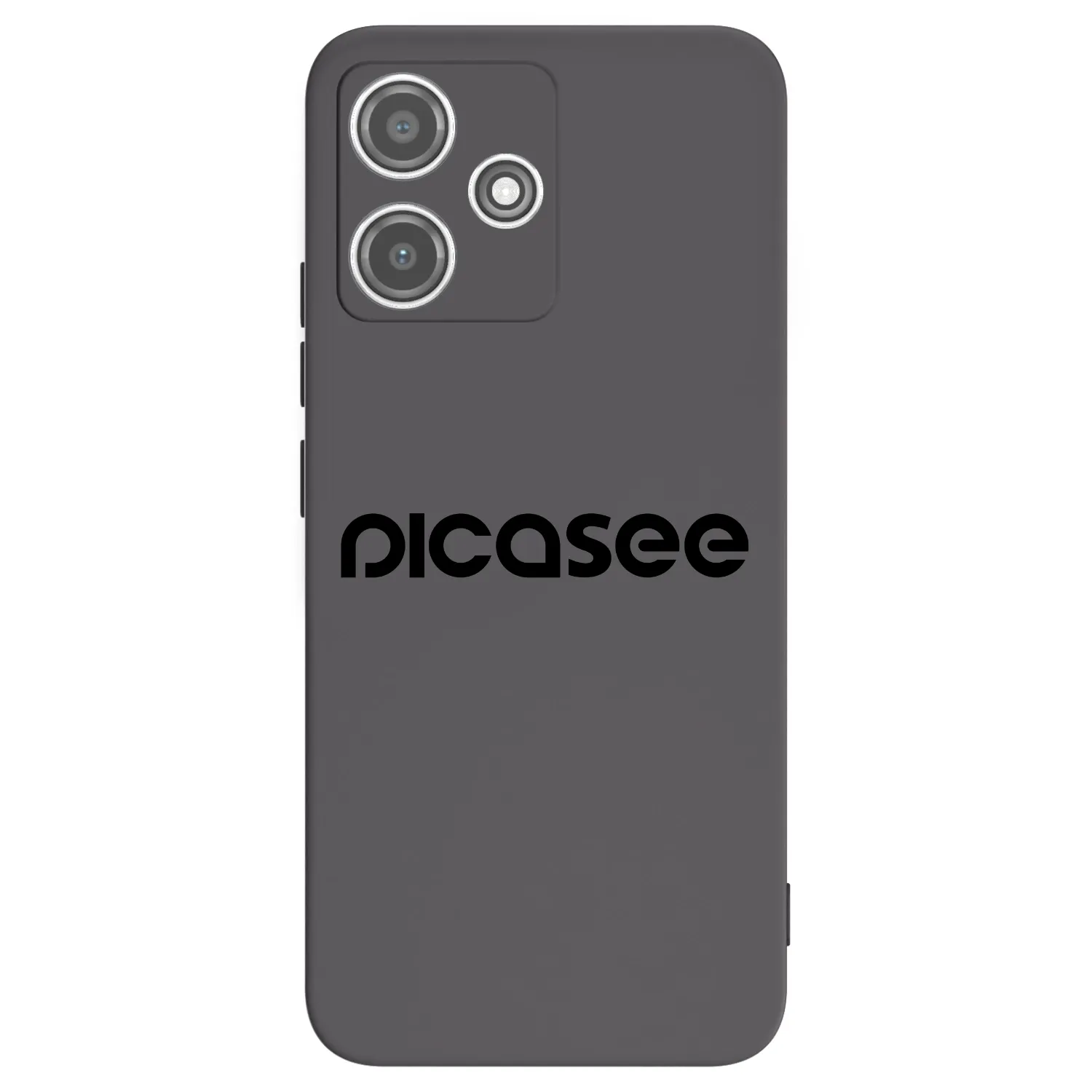 Picasee fekete szilikon tok az alábbi mobiltelefonokra Xiaomi Redmi 12 5G - Picasee - new logo - black