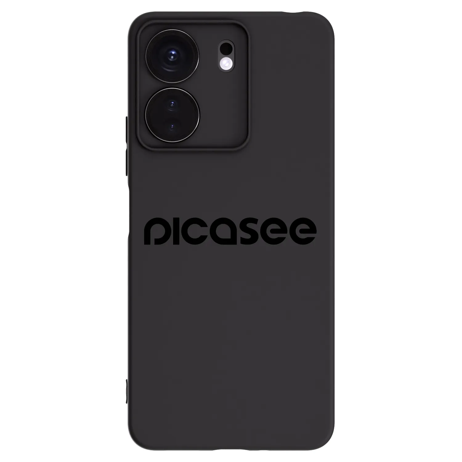 Picasee fekete szilikon tok az alábbi mobiltelefonokra Xiaomi Redmi 13C 4G - Picasee - new logo - black
