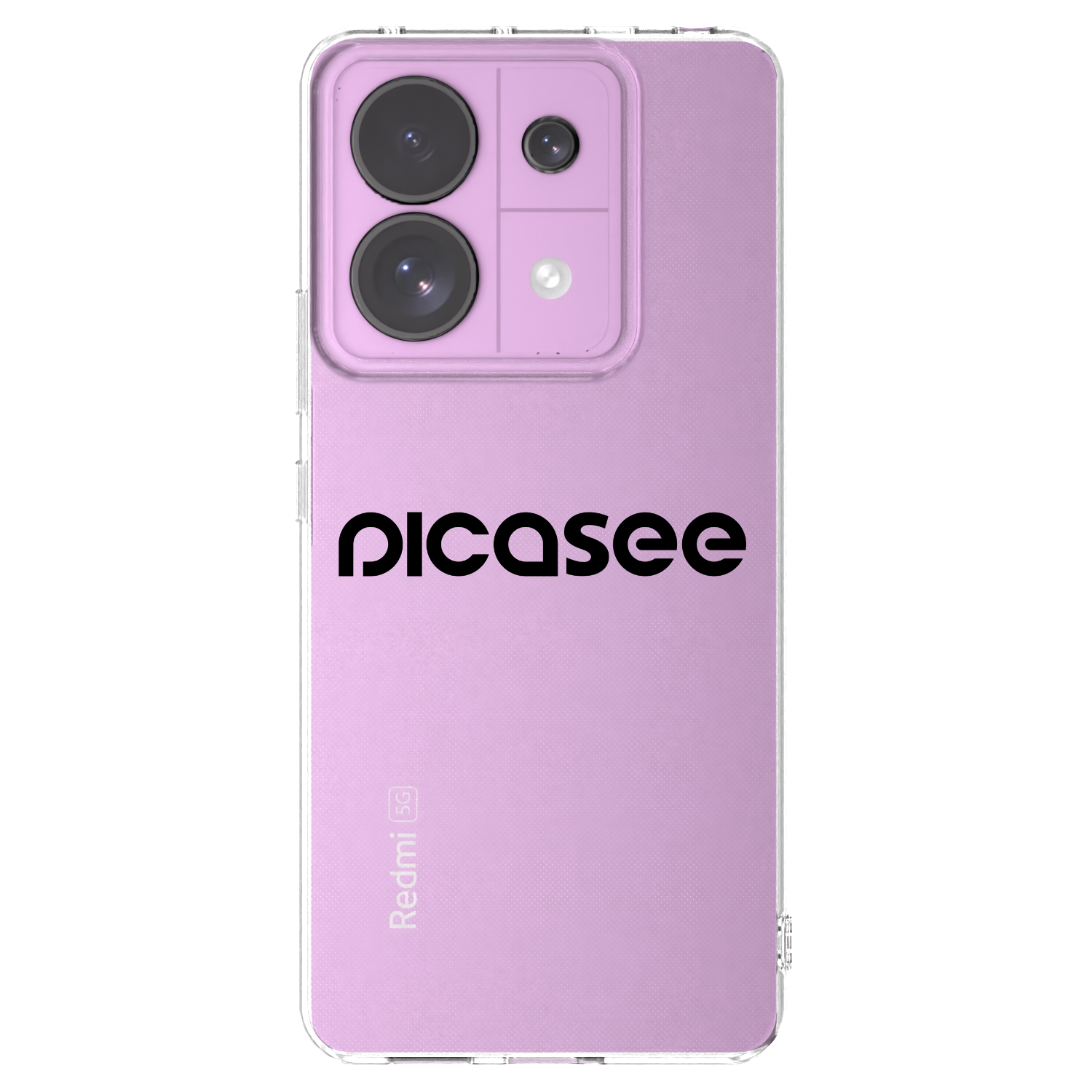 Picasee átlátszó szilikon tok az alábbi mobiltelefonokra Xiaomi Redmi Note 13 Pro 5G - Picasee - new logo - black