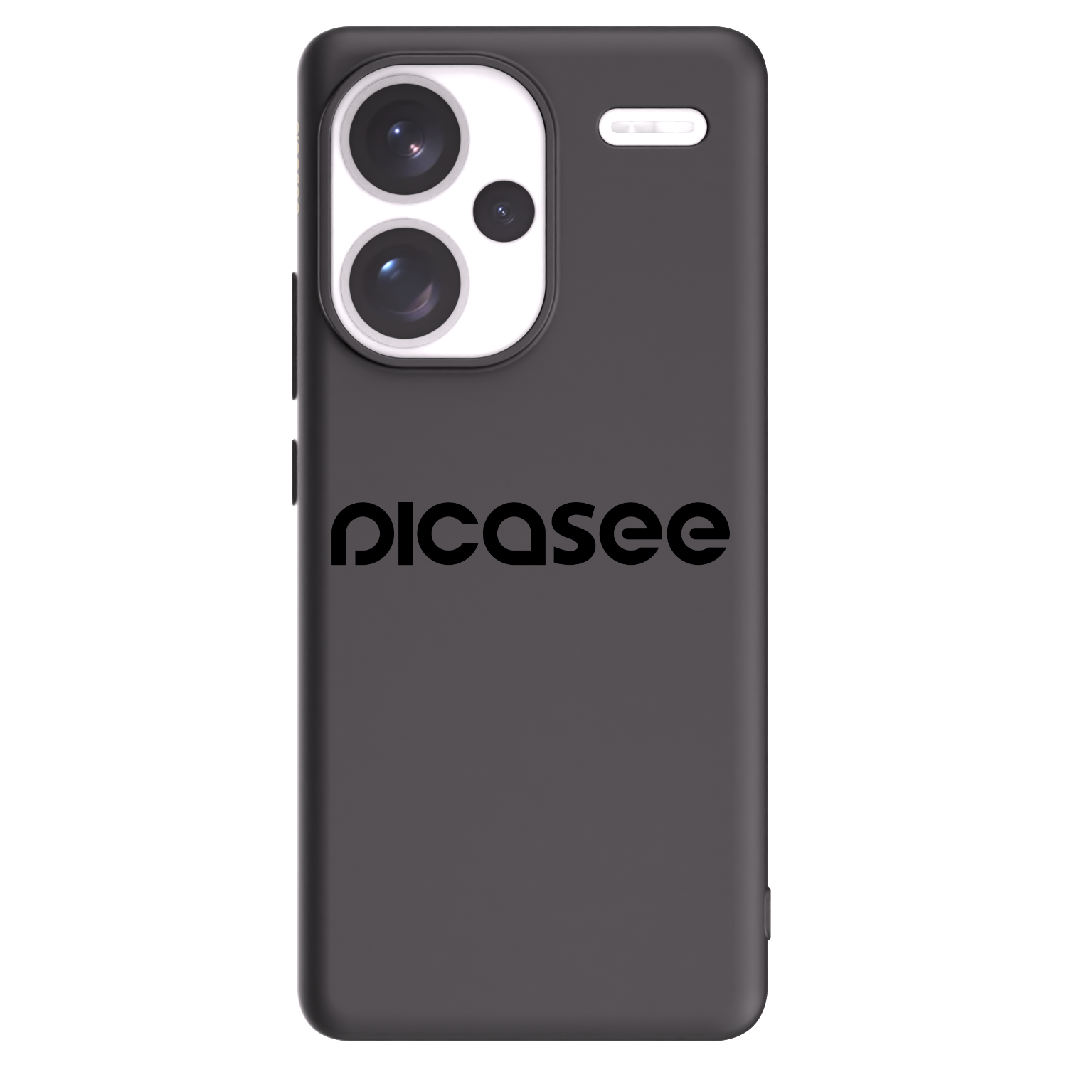 Picasee fekete szilikon tok az alábbi mobiltelefonokra Xiaomi Redmi Note 13 Pro+ 5G - Picasee - new logo - black