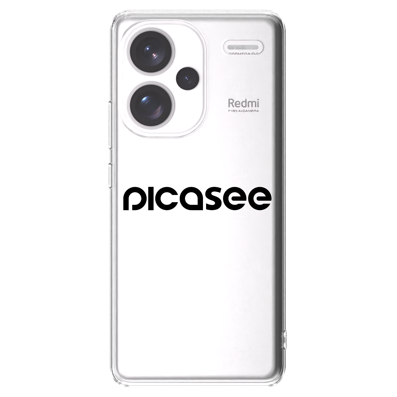 Picasee átlátszó szilikon tok az alábbi mobiltelefonokra Xiaomi Redmi Note 13 Pro+ 5G - Picasee - new logo - black