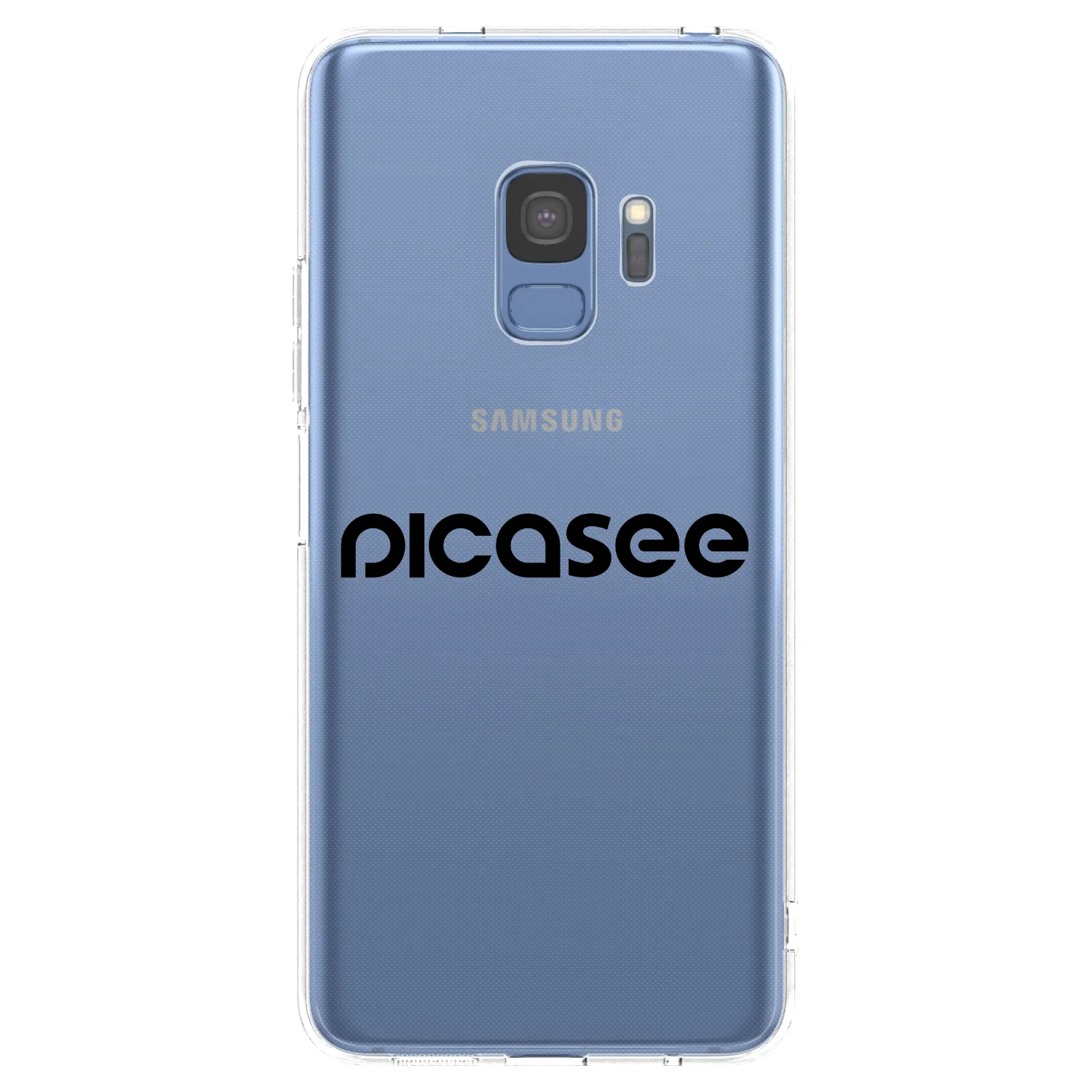 Picasee átlátszó szilikon tok az alábbi mobiltelefonokra Samsung Galaxy S9 G960F - Picasee - new logo - black