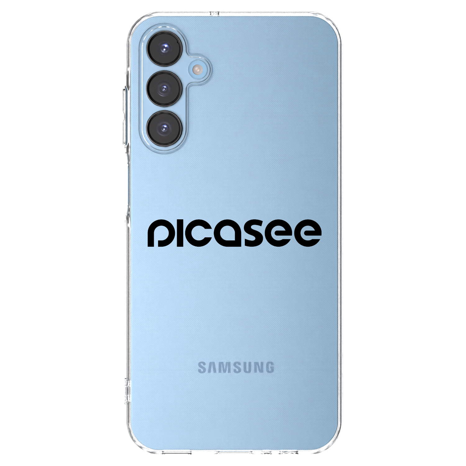 Picasee átlátszó szilikon tok az alábbi mobiltelefonokra Samsung Galaxy A15 A156B 5G - Picasee - new logo - black