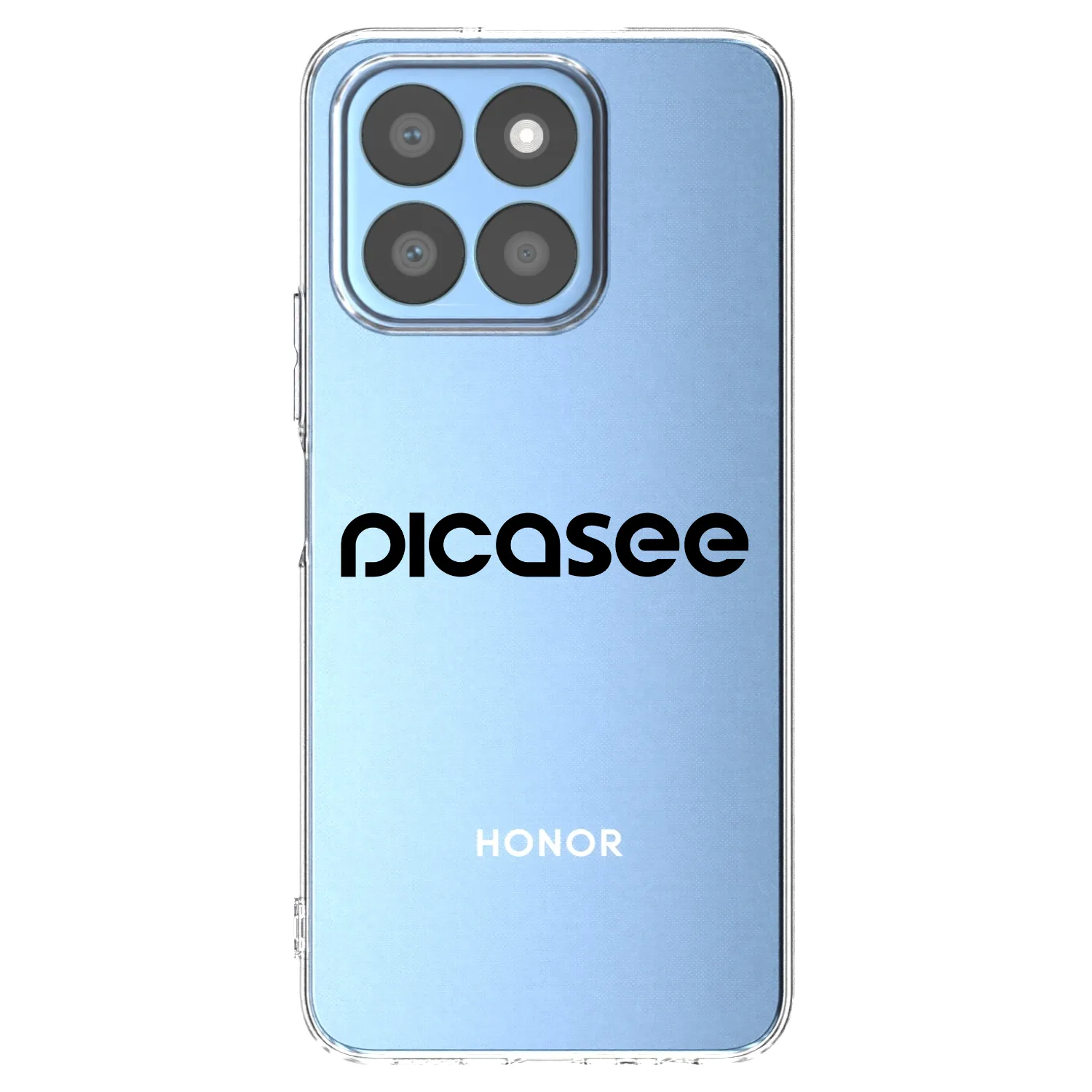 Picasee átlátszó szilikon tok az alábbi mobiltelefonokra Honor X8b - Picasee - new logo - black
