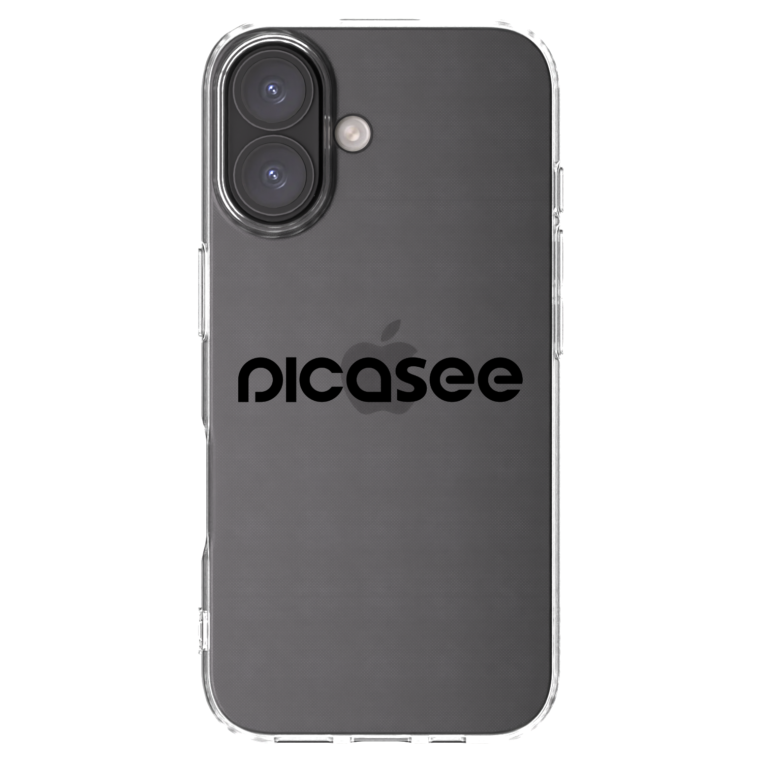 Picasee átlátszó szilikon tok az alábbi mobiltelefonokra Apple iPhone 16 - Picasee - new logo - black