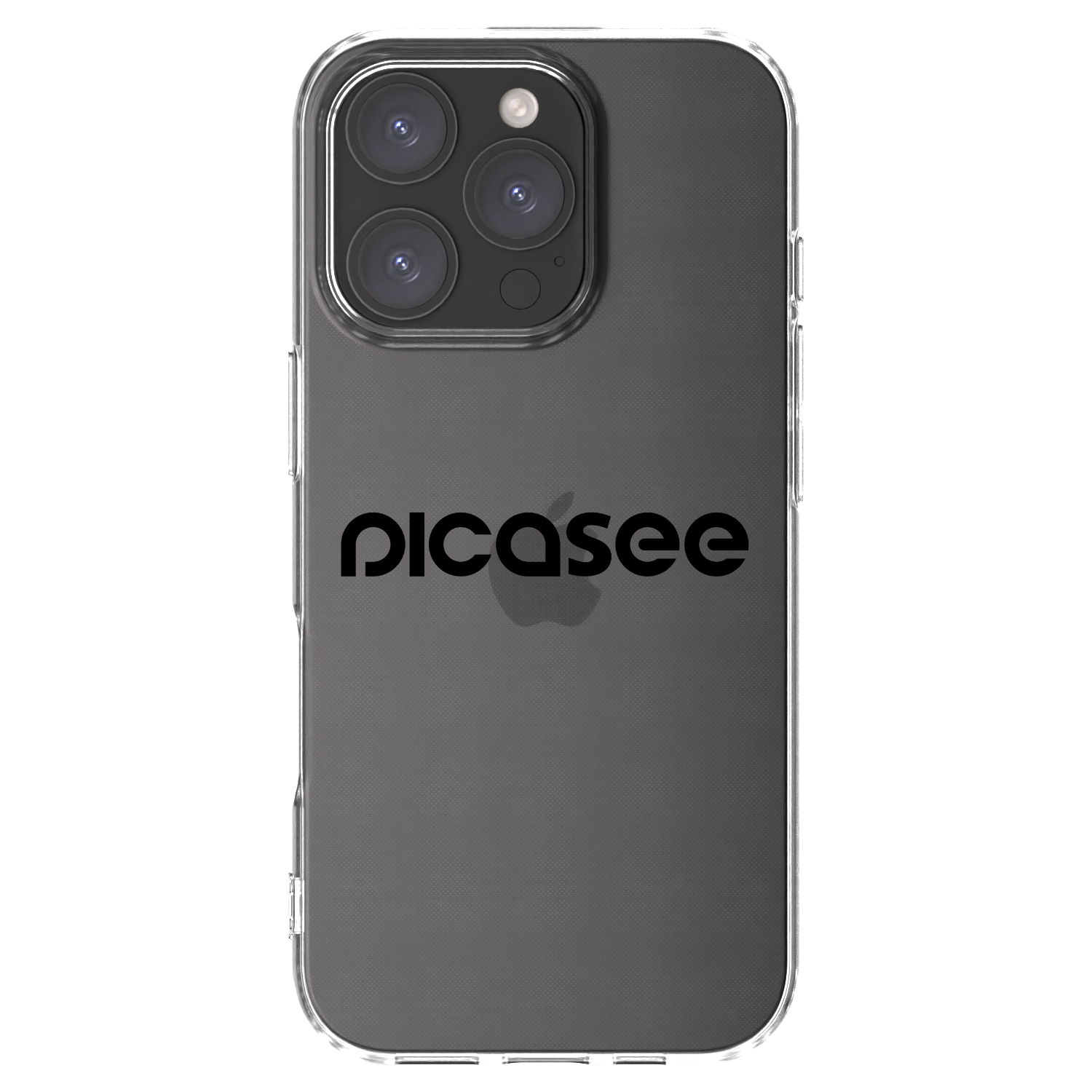 Picasee átlátszó szilikon tok az alábbi mobiltelefonokra Apple iPhone 16 Pro - Picasee - new logo - black