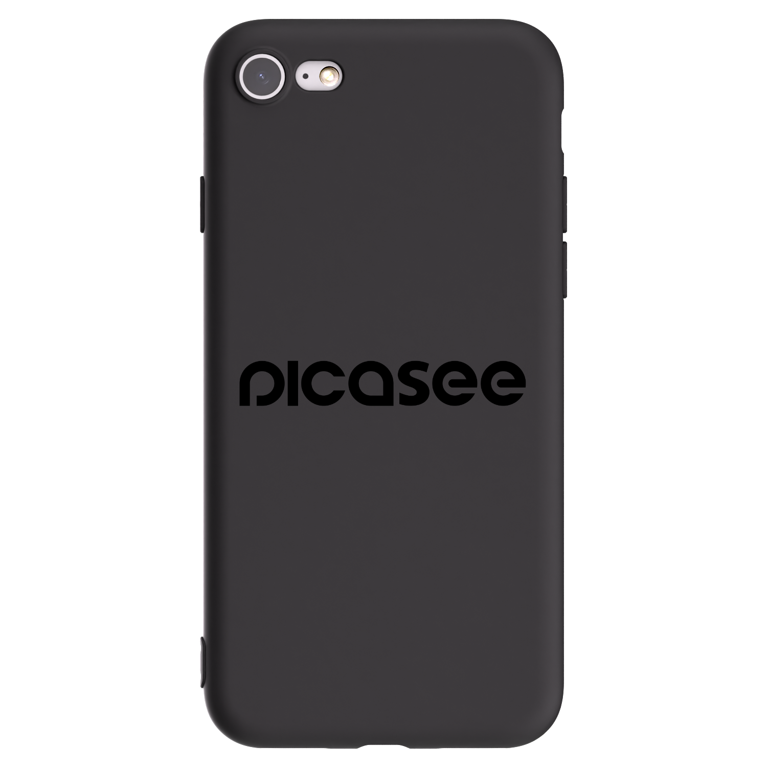 Picasee fekete szilikon tok az alábbi mobiltelefonokra Apple iPhone 8 - Picasee - new logo - black