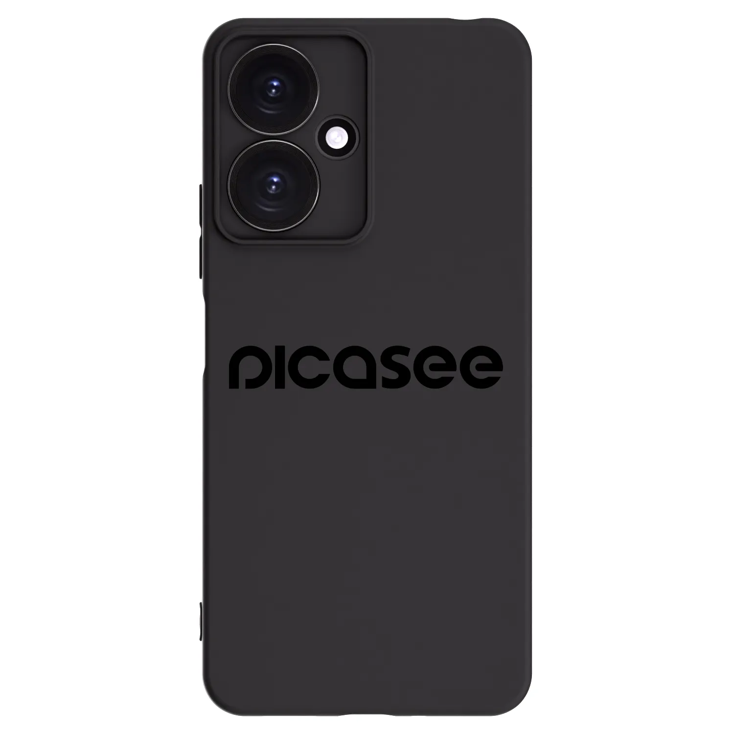 Picasee fekete szilikon tok az alábbi mobiltelefonokra Xiaomi Redmi 13C 5G - Picasee - new logo - black