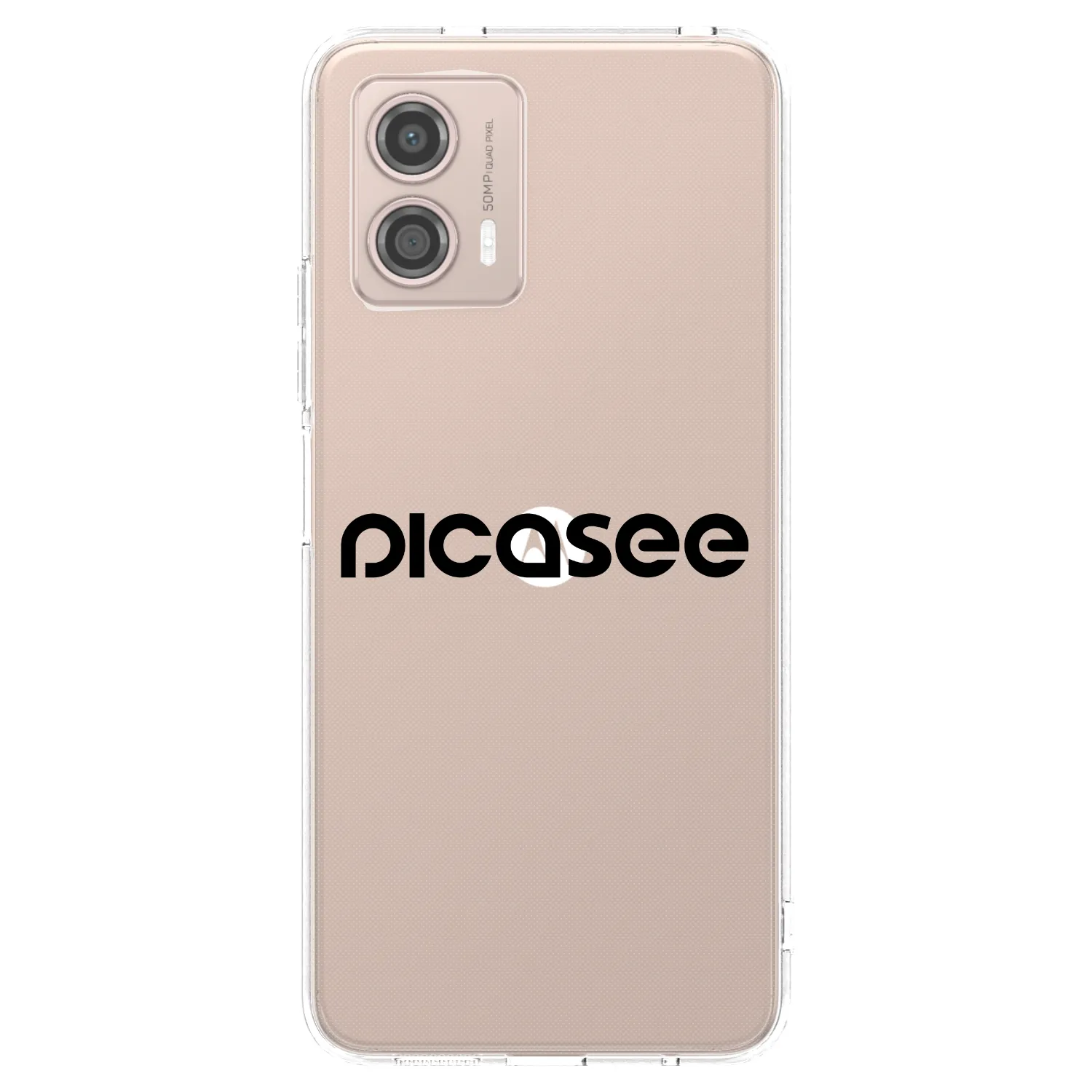 Picasee átlátszó szilikon tok az alábbi mobiltelefonokra Motorola Moto G53 5G - Picasee - new logo - black