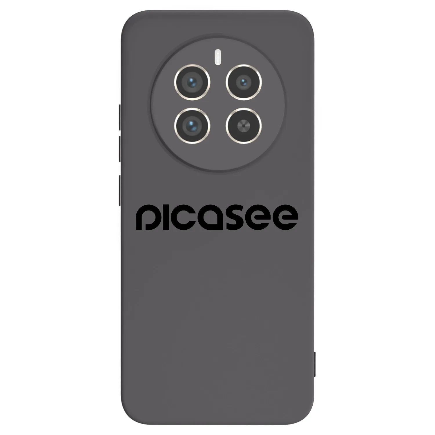 Picasee fekete szilikon tok az alábbi mobiltelefonokra Realme 12 Pro 5G - Picasee - new logo - black