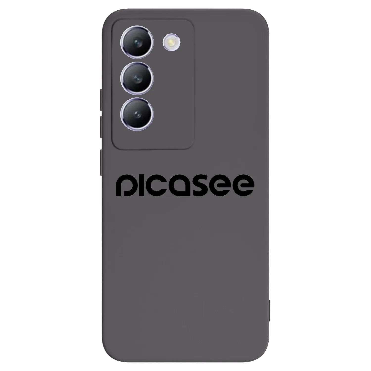 Picasee fekete szilikon tok az alábbi mobiltelefonokra Vivo V40 SE 5G - Picasee - new logo - black