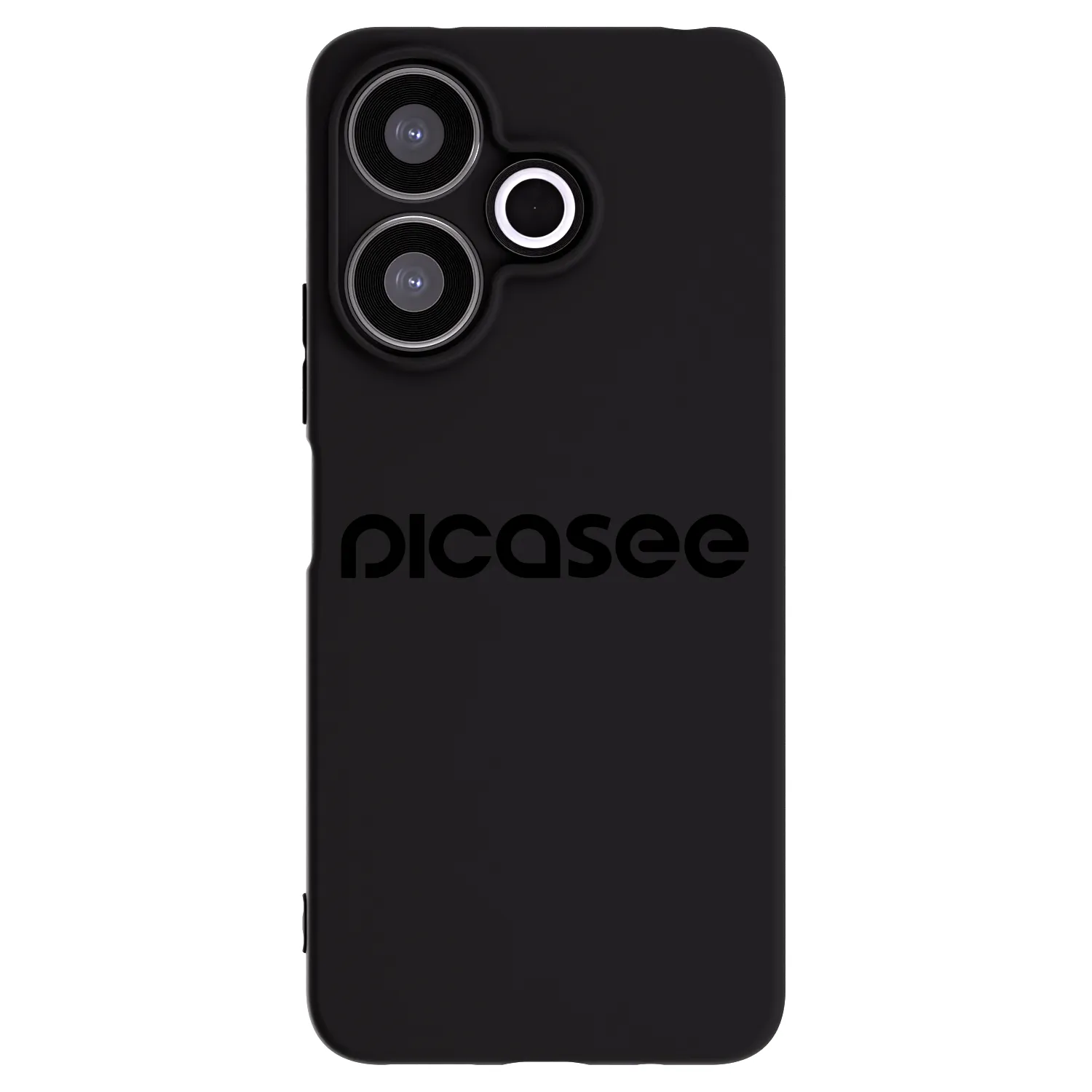 Picasee fekete szilikon tok az alábbi mobiltelefonokra Xiaomi Redmi 13 4G - Picasee - new logo - black