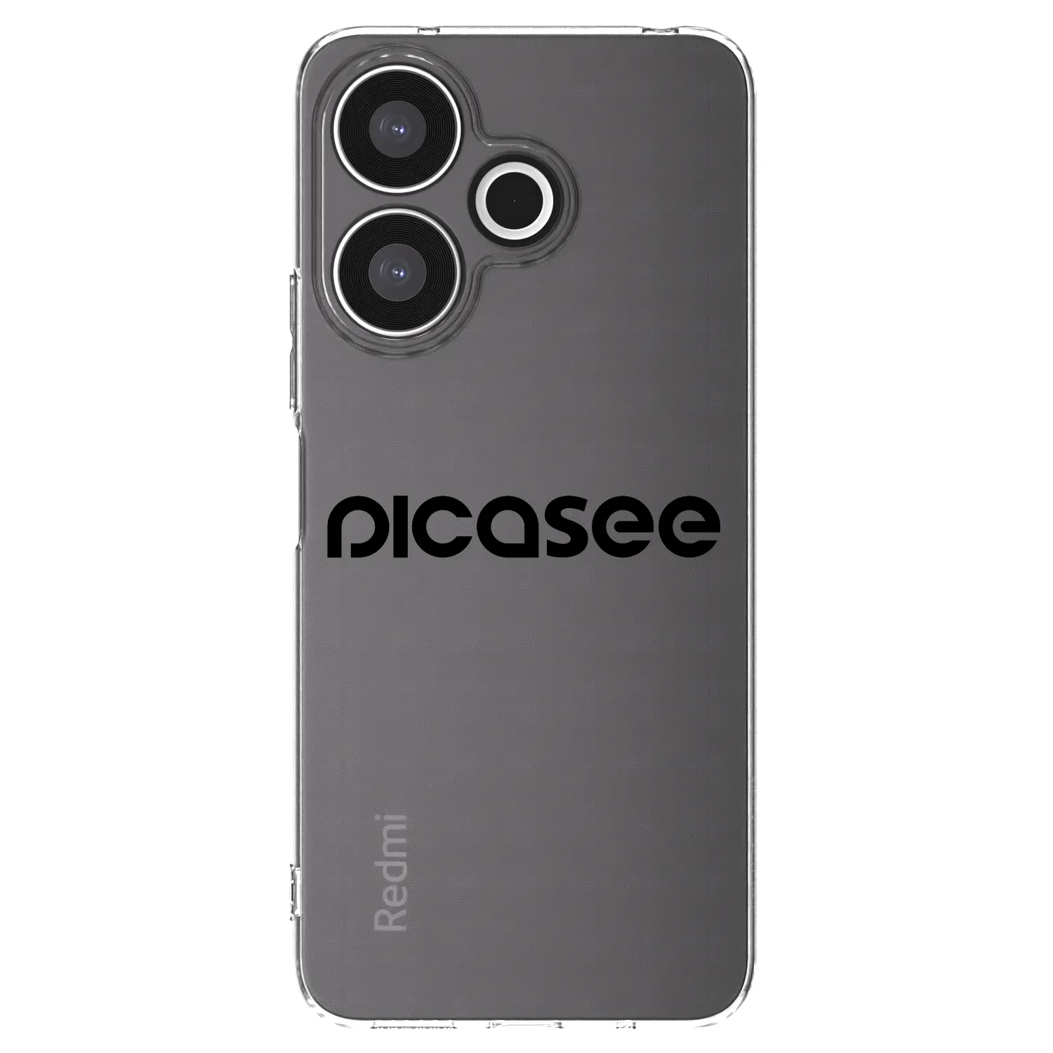 Picasee átlátszó szilikon tok az alábbi mobiltelefonokra Xiaomi Redmi 13 4G - Picasee - new logo - black