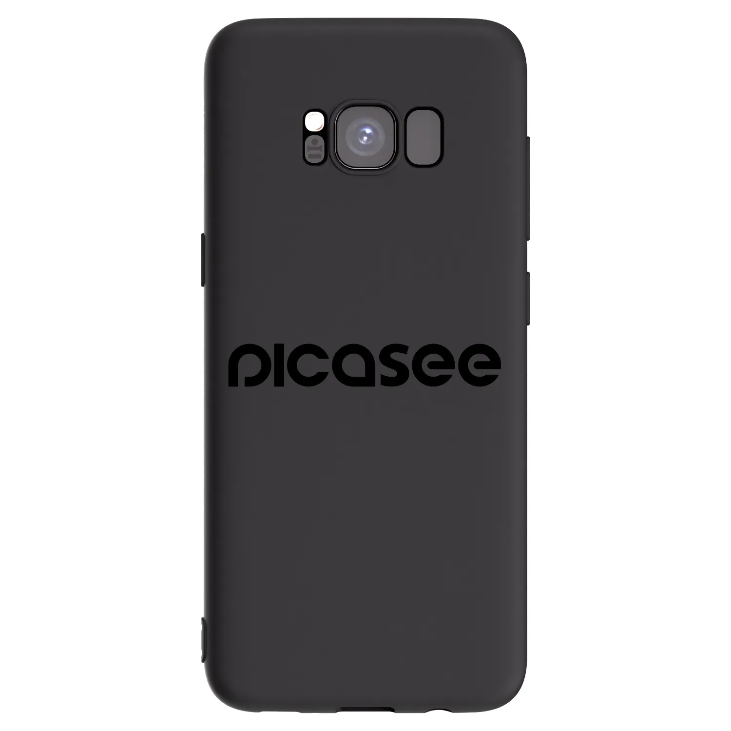 Picasee fekete szilikon tok az alábbi mobiltelefonokra Samsung Galaxy S8 G950F - Picasee - new logo - black