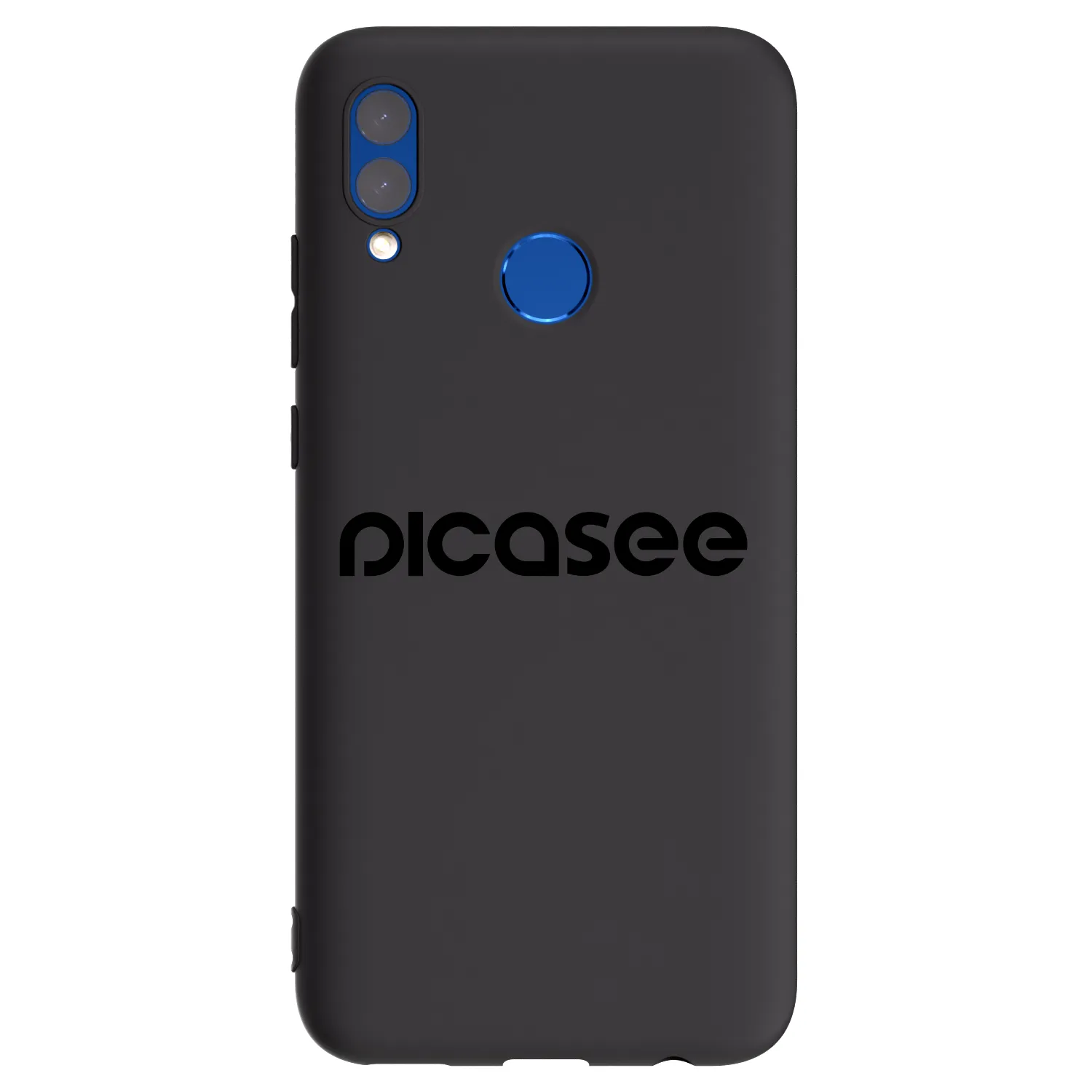 Picasee fekete szilikon tok az alábbi mobiltelefonokra Huawei P Smart 2019 - Picasee - new logo - black