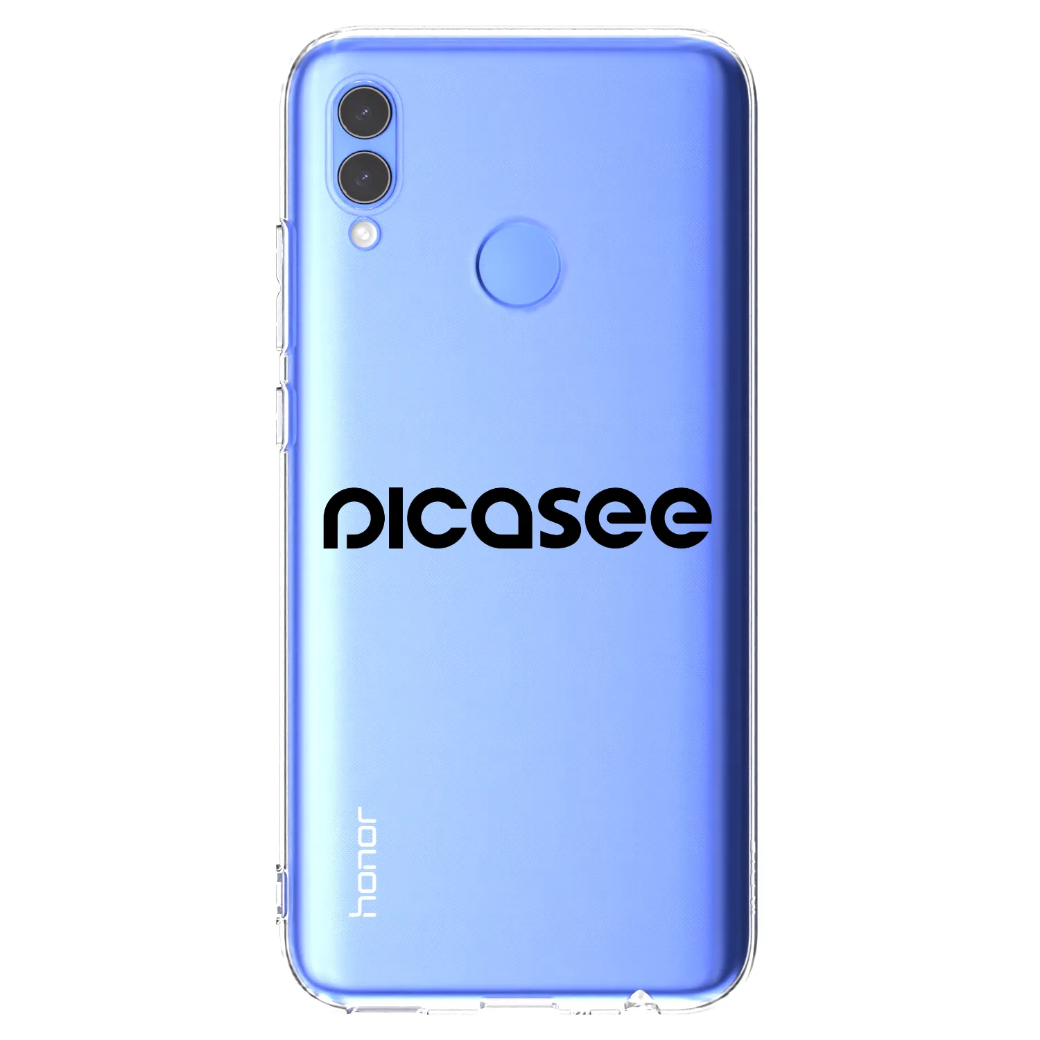 Picasee átlátszó szilikon tok az alábbi mobiltelefonokra Honor 10 Lite - Picasee - new logo - black