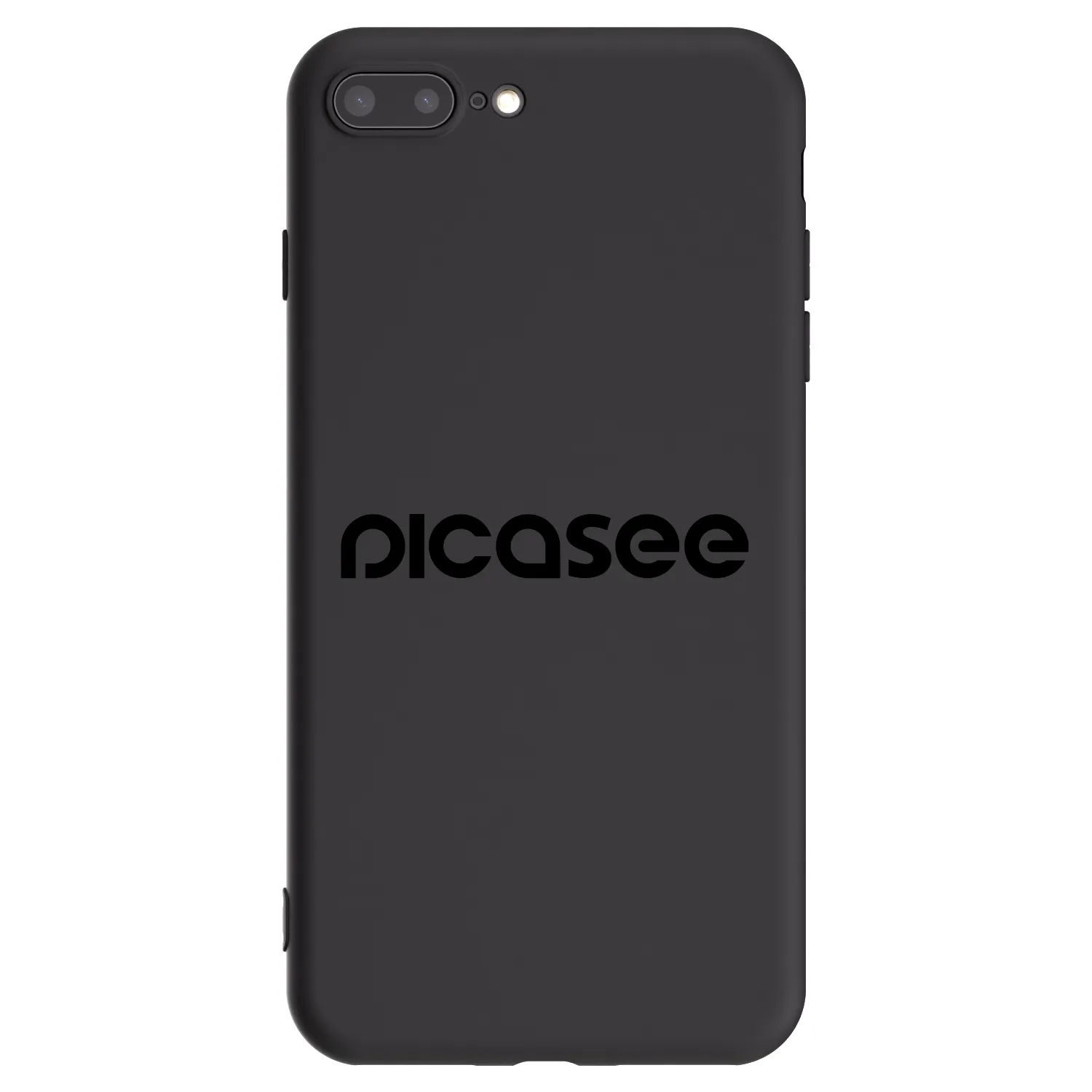 Picasee fekete szilikon tok az alábbi mobiltelefonokra Apple iPhone 7 Plus - Picasee - new logo - black