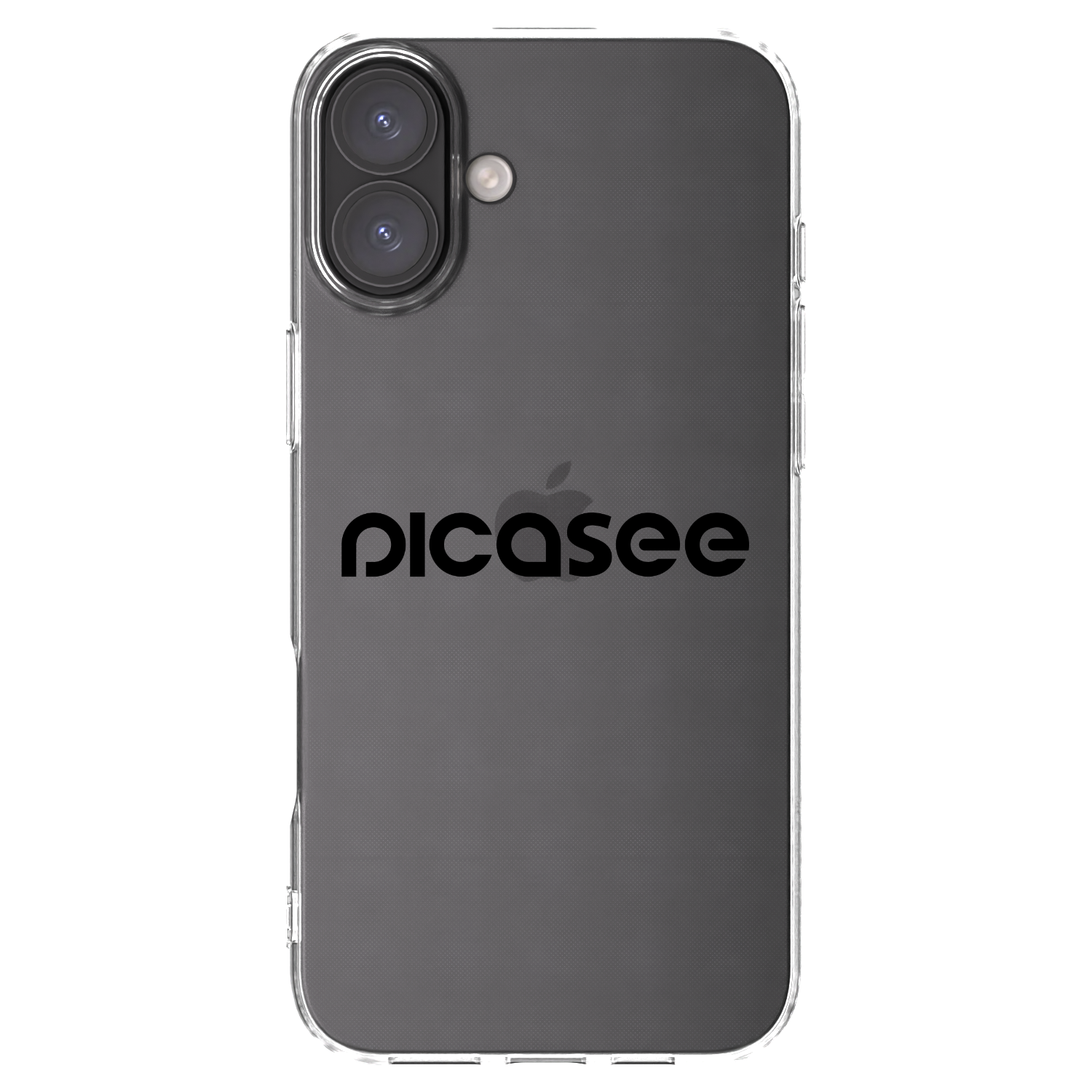 Picasee átlátszó szilikon tok az alábbi mobiltelefonokra Apple iPhone 16 Plus - Picasee - new logo - black