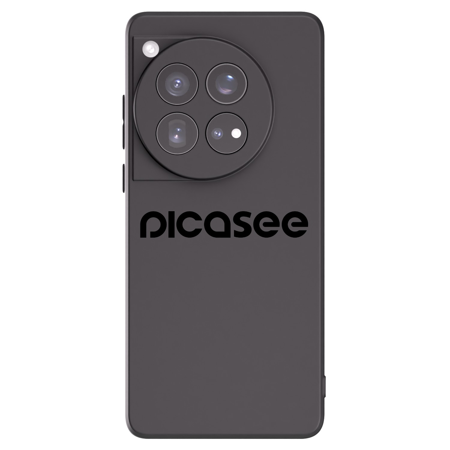 Picasee fekete szilikon tok az alábbi mobiltelefonokra OnePlus 12 5G - Picasee - new logo - black