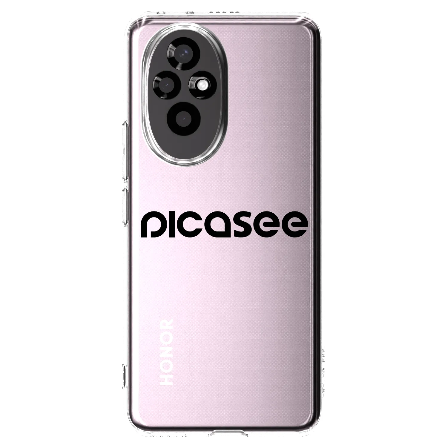 Picasee átlátszó szilikon tok az alábbi mobiltelefonokra Honor 200 Pro 5G - Picasee - new logo - black