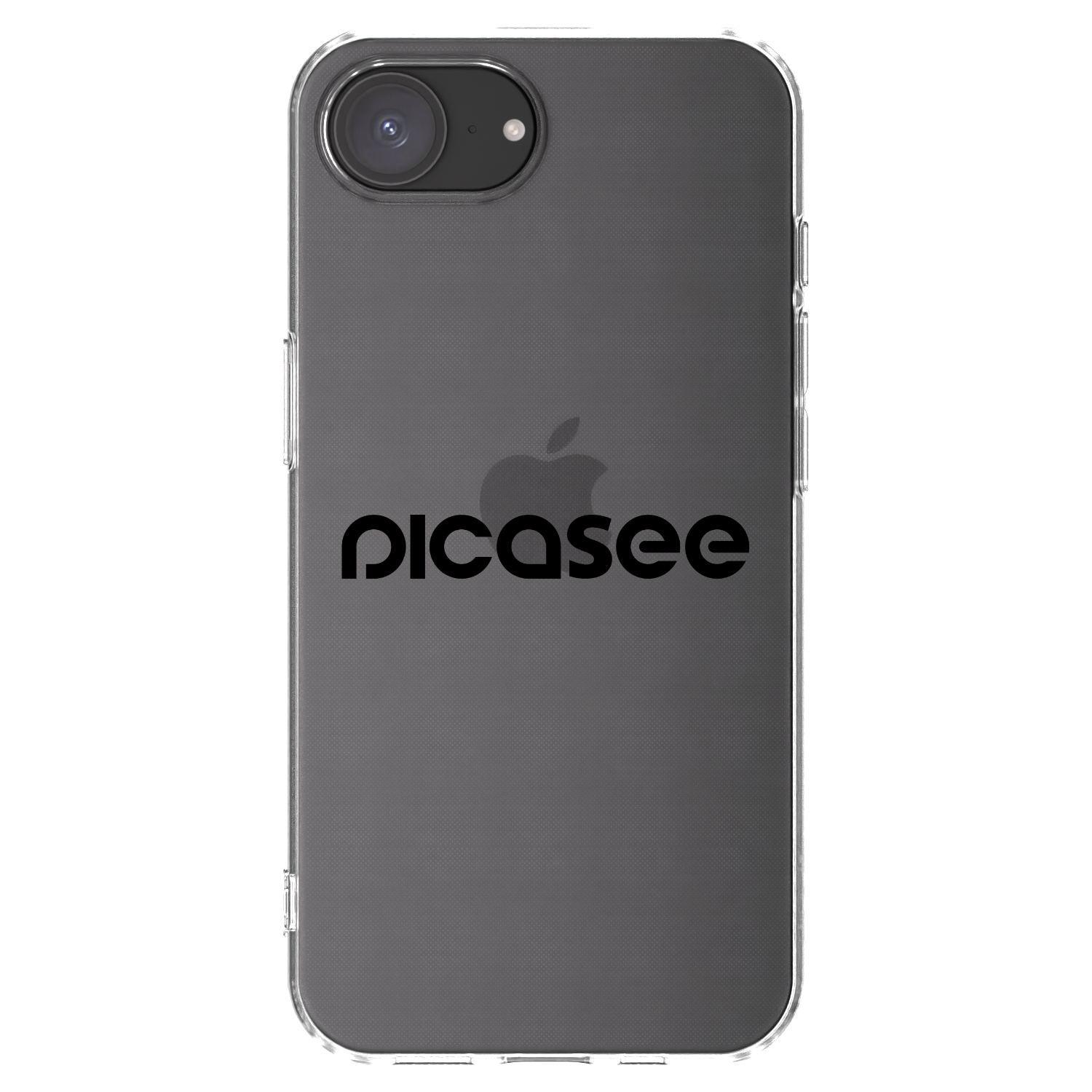 Picasee átlátszó szilikon tok az alábbi mobiltelefonokra Apple iPhone 16e - Picasee - new logo - black