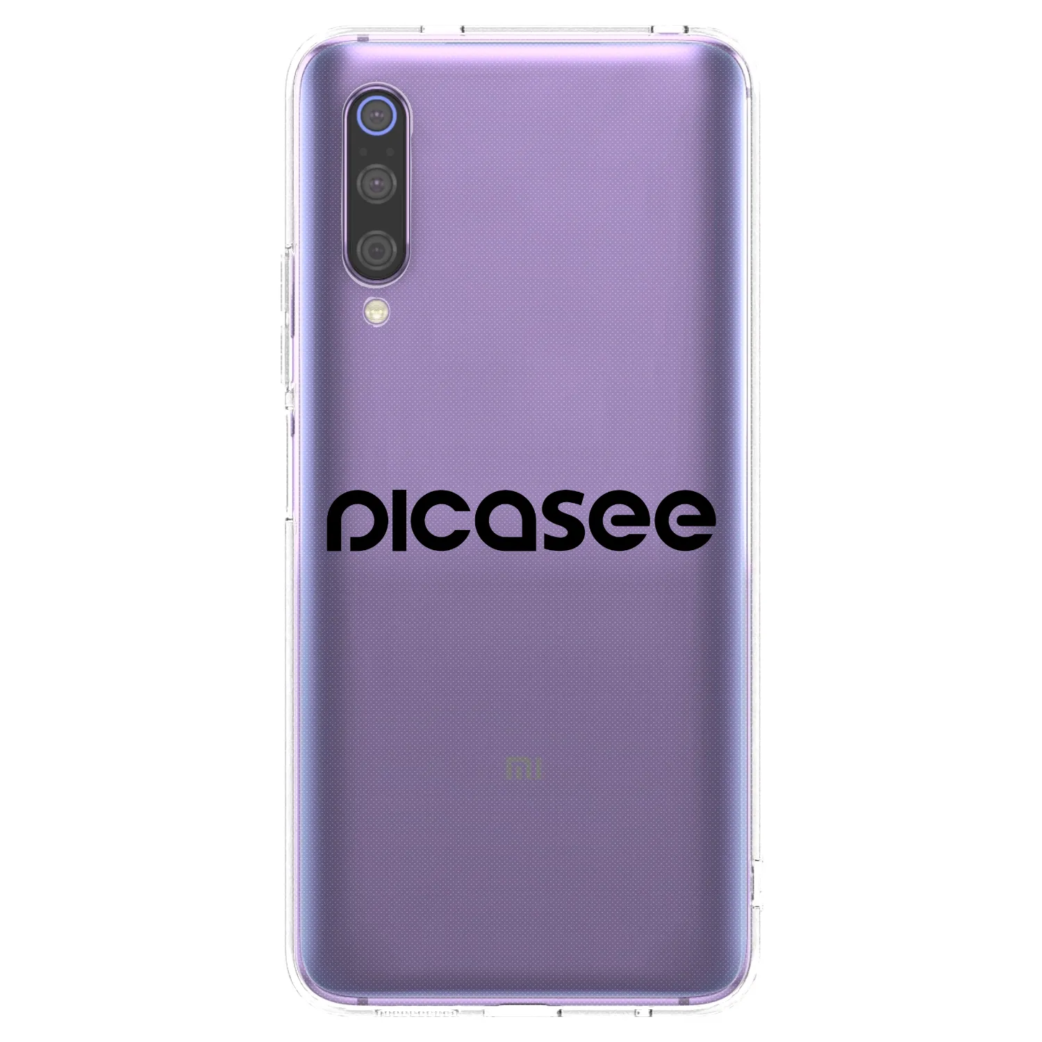 Picasee átlátszó szilikon tok az alábbi mobiltelefonokra Xiaomi Mi 9 - Picasee - new logo - black