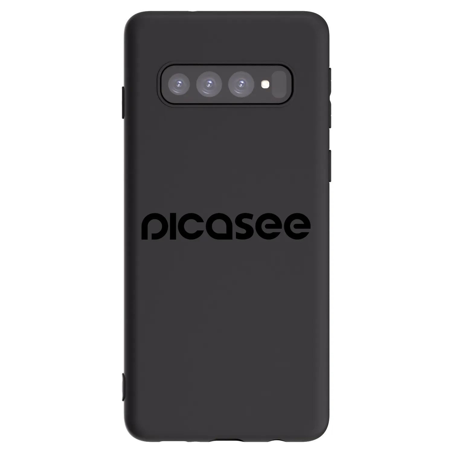 Picasee fekete szilikon tok az alábbi mobiltelefonokra Samsung Galaxy S10 G973 - Picasee - new logo - black