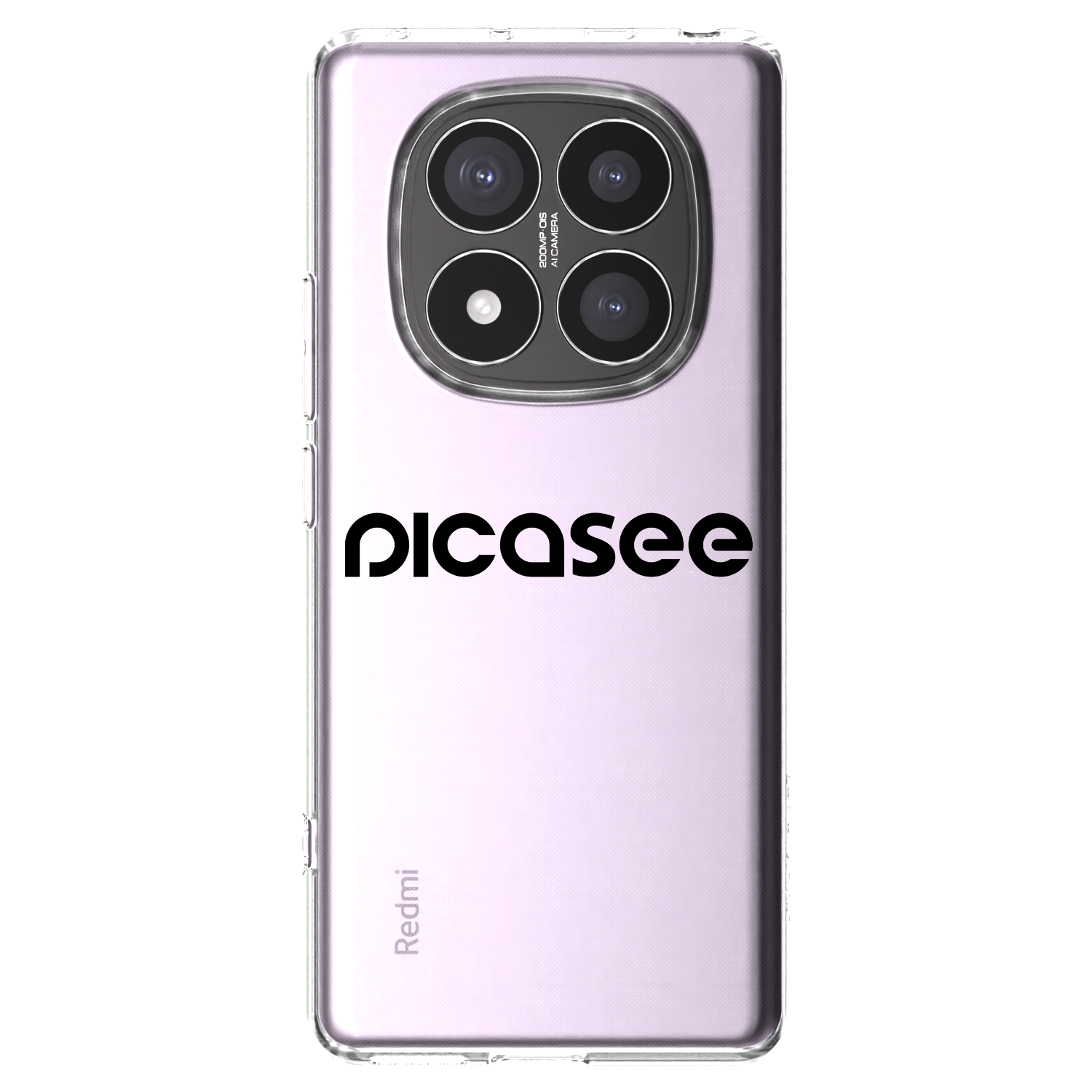 Picasee átlátszó szilikon tok az alábbi mobiltelefonokra Xiaomi Redmi Note 14 Pro+ 5G - Picasee - new logo - black