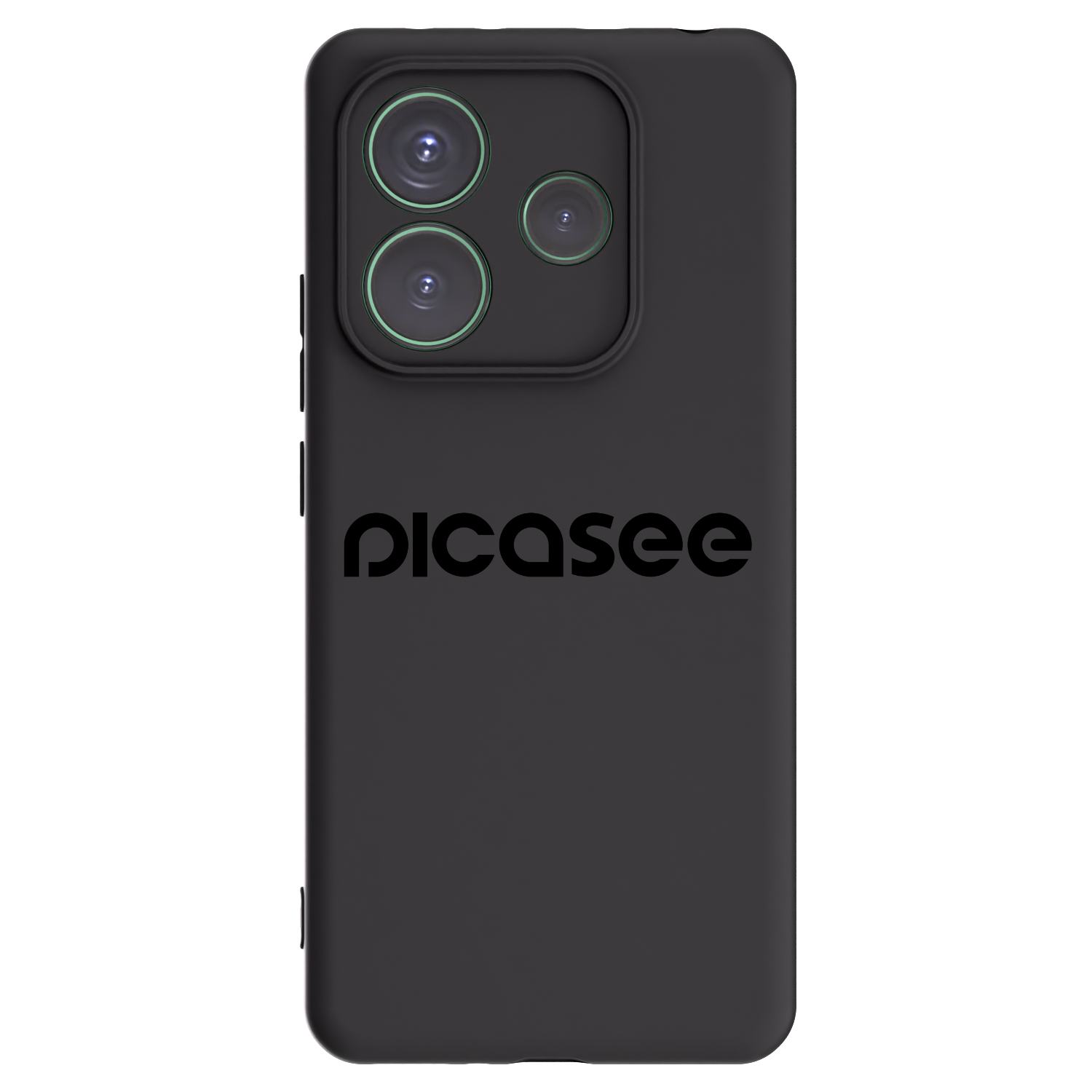 Picasee fekete szilikon tok az alábbi mobiltelefonokra Xiaomi Redmi Note 14 5G - Picasee - new logo - black