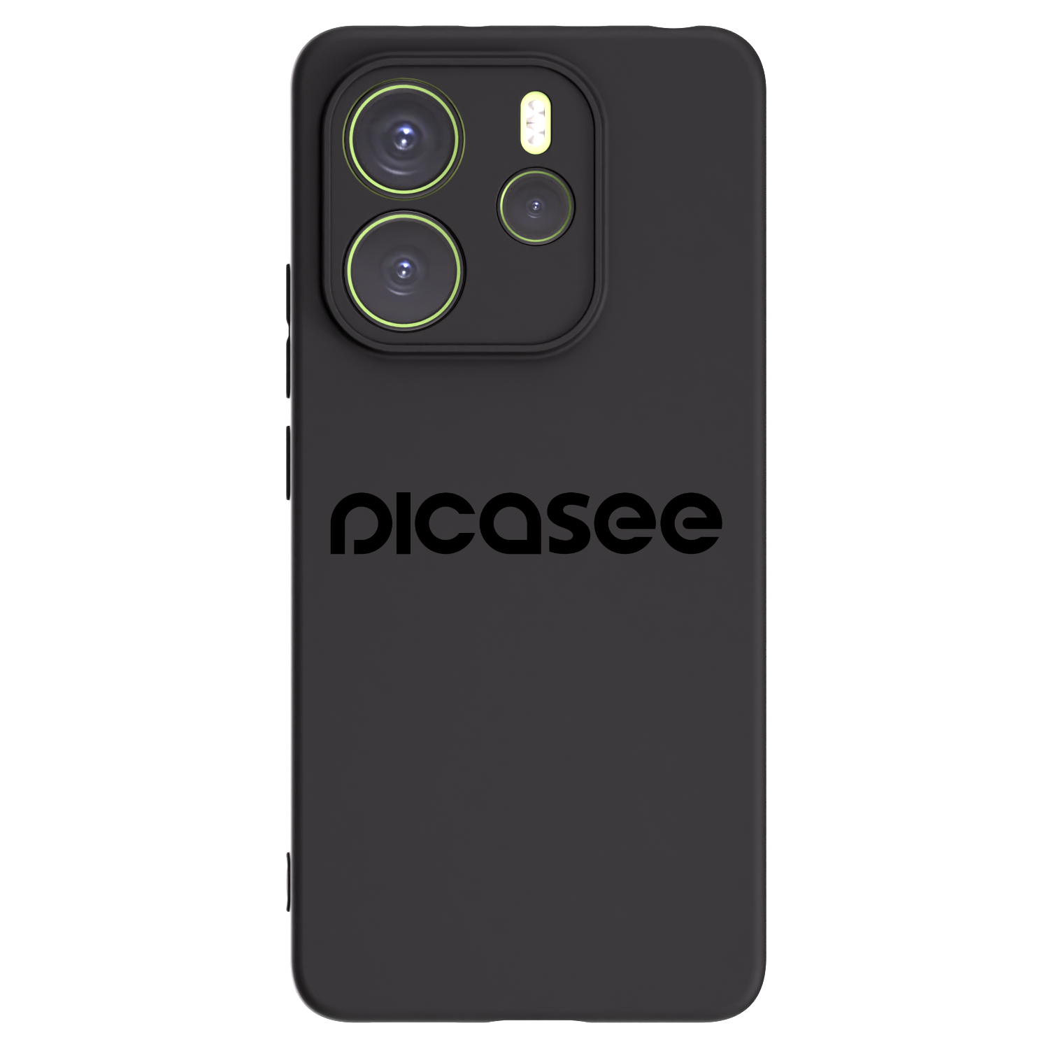 Picasee fekete szilikon tok az alábbi mobiltelefonokra Xiaomi Redmi Note 14 4G - Picasee - new logo - black