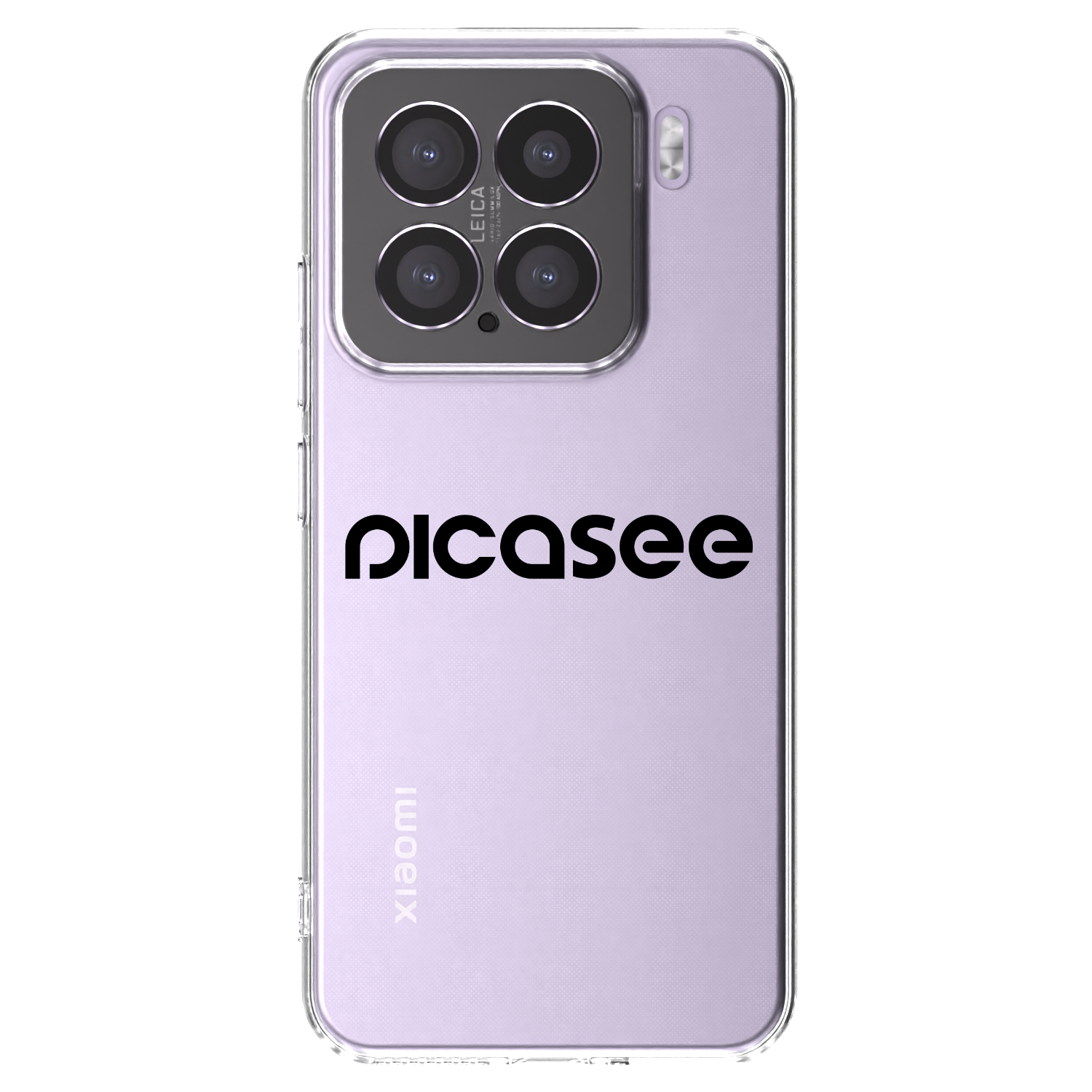 Picasee átlátszó szilikon tok az alábbi mobiltelefonokra Xiaomi 15 - Picasee - new logo - black