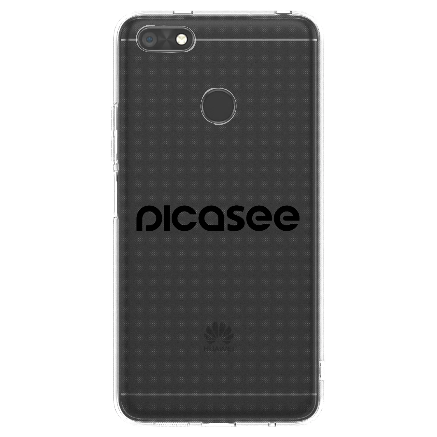 Picasee átlátszó szilikon tok az alábbi mobiltelefonokra Huawei P9 Lite Mini - Picasee - new logo - black