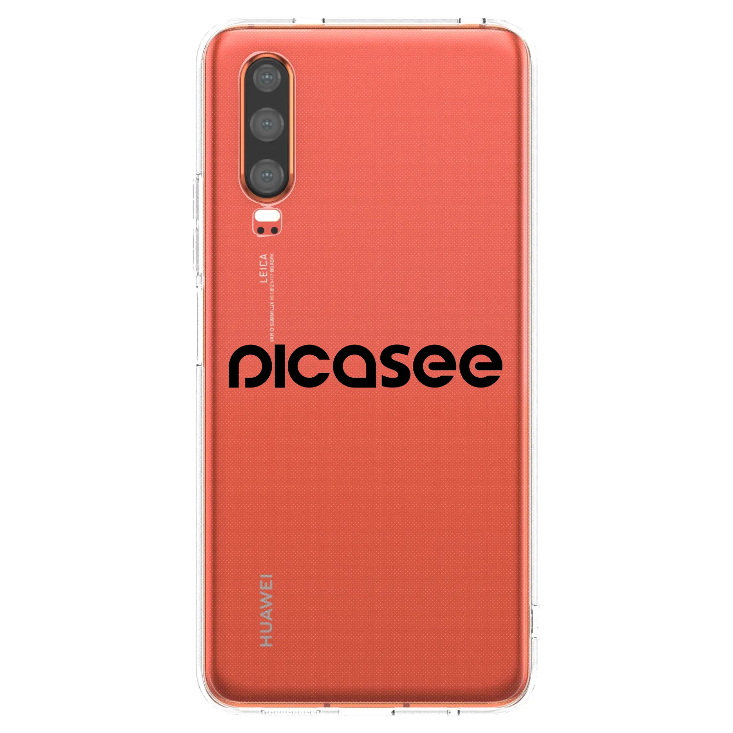 Picasee átlátszó szilikon tok az alábbi mobiltelefonokra Huawei P30 - Picasee - new logo - black