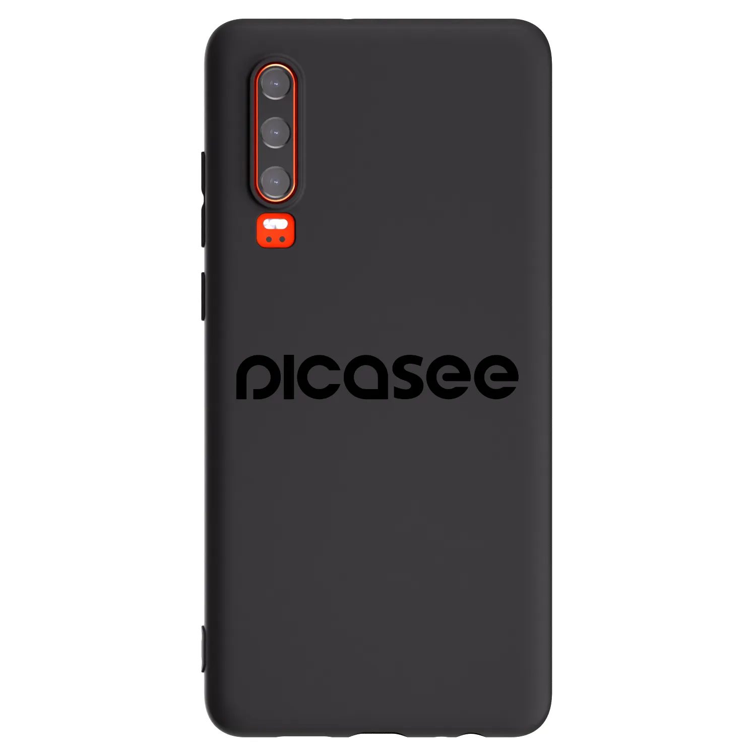 Picasee fekete szilikon tok az alábbi mobiltelefonokra Huawei P30 - Picasee - new logo - black